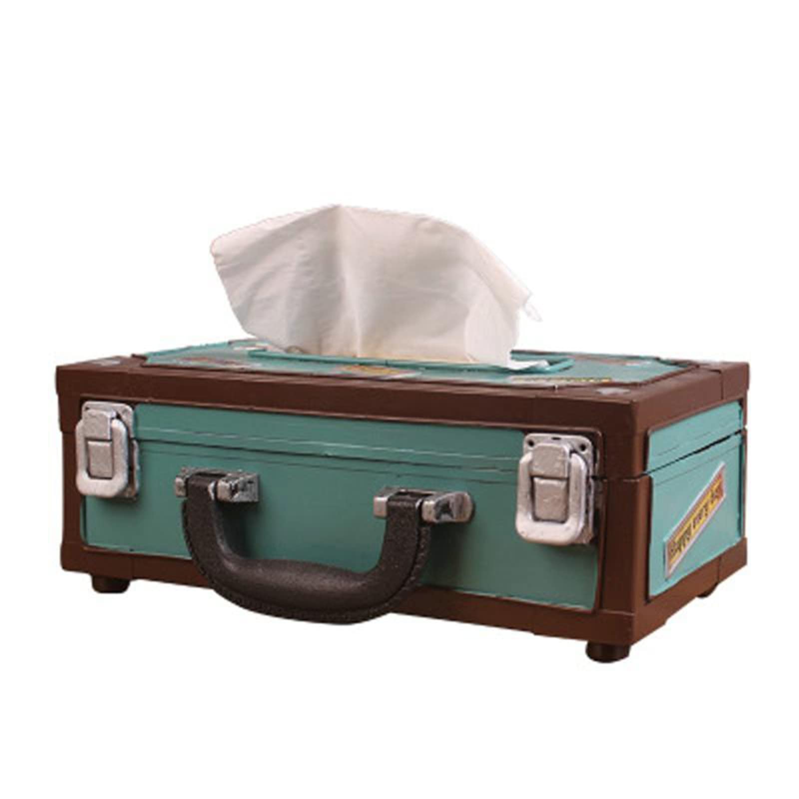 Vintage Radio-Shaped Tissue Box Holder - Decorative Napkin Storage for Home, Bar, Office - Retro Style Home Decor (Color: A) - Perfect for Living Room, Bedroom, and Office Desk Organization