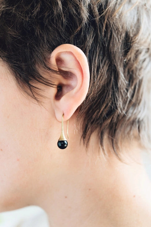 Green Aventurine Teardrop Earrings for Women - Natural Stone Dangle Earrings for Healing & Positive Energy - Perfect for Yoga, Meditation & Spiritual Healing
