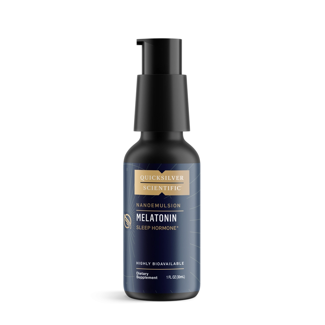 Quicksilver Scientific Liposomal Melatonin Supplement - Fast-Acting Sleep Aid for Adults, Vegan & Non-GMO - Promotes Relaxation & Better Sleep Quality - Perfect for Travel, Jet Lag & Nighttime Rest