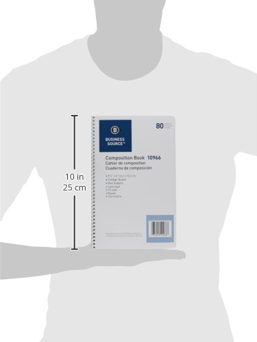 Premium Business Source College Ruled Composition Notebooks - 100 Sheets, 9.75