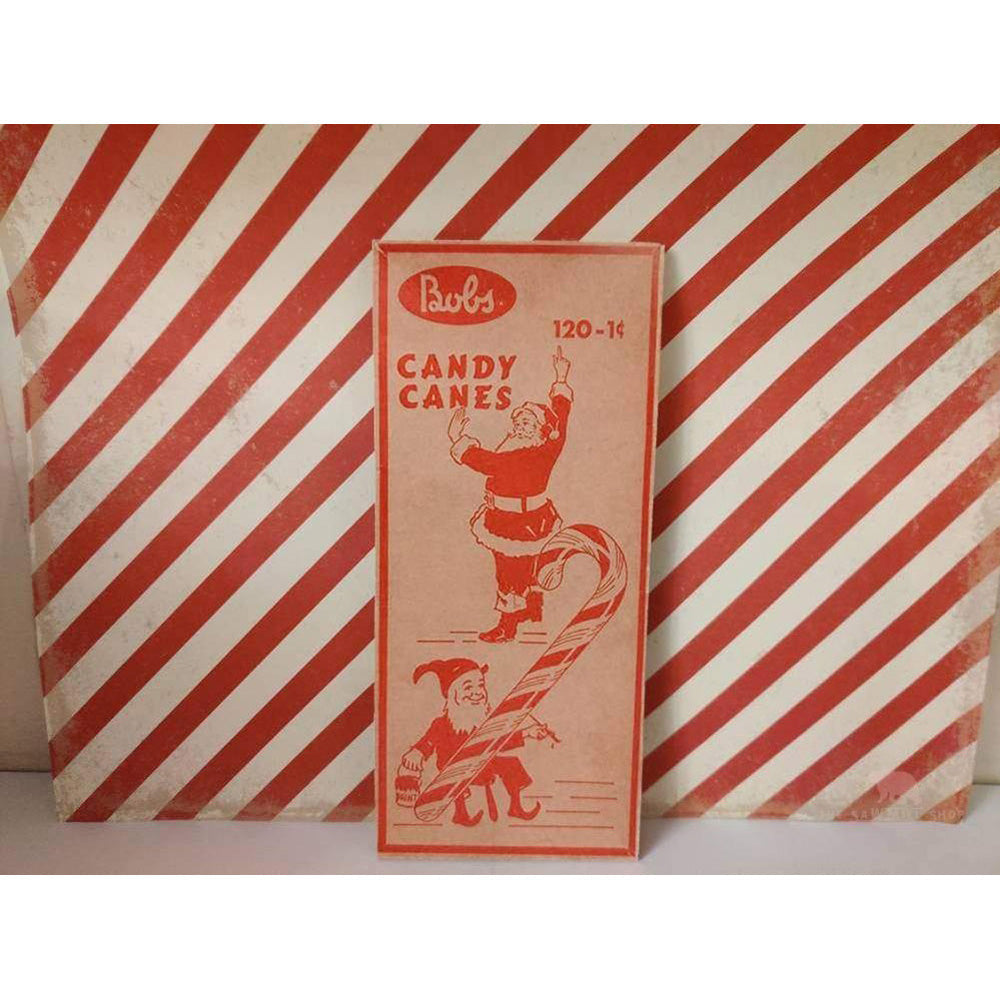 Bobs Candy Canes Christmas Wood Cutout - Holiday Home Decor for Tree Ornaments, Wall Art & Festive Party Decorations