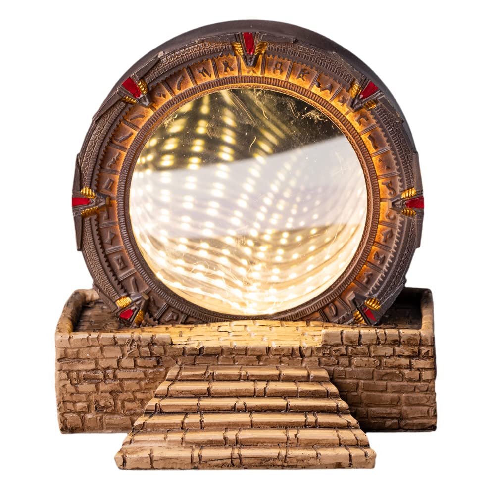 Karc Stargate Mirror - Infinity Mirror Tunnel Stargate Model Figure - Time Tunnel Merchandise for Sci-Fi Collectors & Home Decor