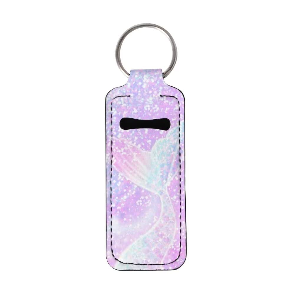 YoungerBaby Travel Lip Balm Holder - Portable Lipstick & Chapstick Keychain Clip for Women & Girls - Perfect for Purses, Backpacks & Gym Bags (Lip Gloss Accessory)
