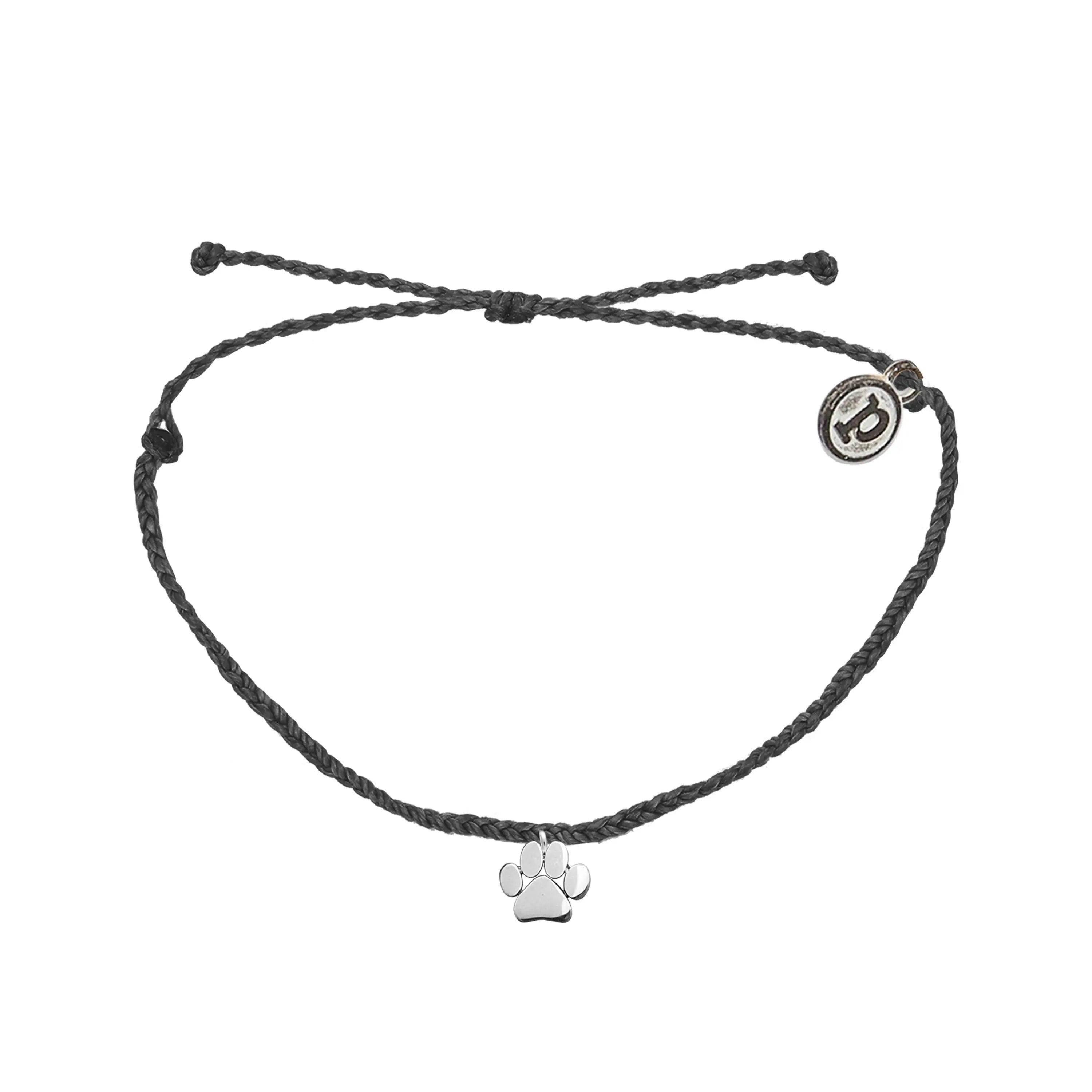 Paw Print Silver Charm Bracelet for Women - Dainty Animal Lover Jewelry Gift for Dog Cat Pet Owners - Perfect for Casual Wear, Gifts & Special Occasions