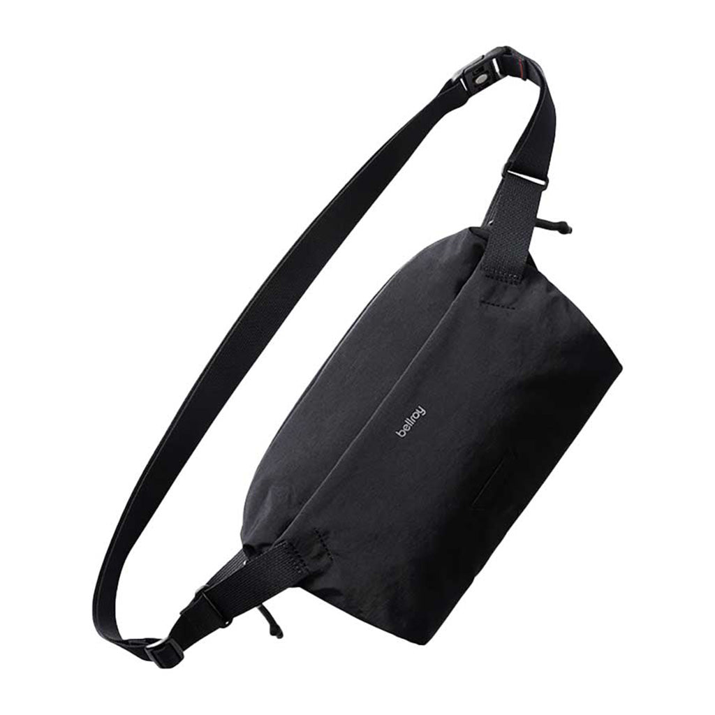 Lightweight Black Sling Bag for Men & Women - Compact Crossbody Shoulder Bag for Travel, Hiking, and Everyday Use