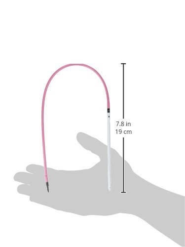 Denise Interchangeable Crochet Hooks Set - Size G6/4mm Tunisian Crochet Needles - Pink Ergonomic Knitting Tools for Beginners & Experts - Perfect for Afghan Blankets, Scarves & Amigurumi Projects