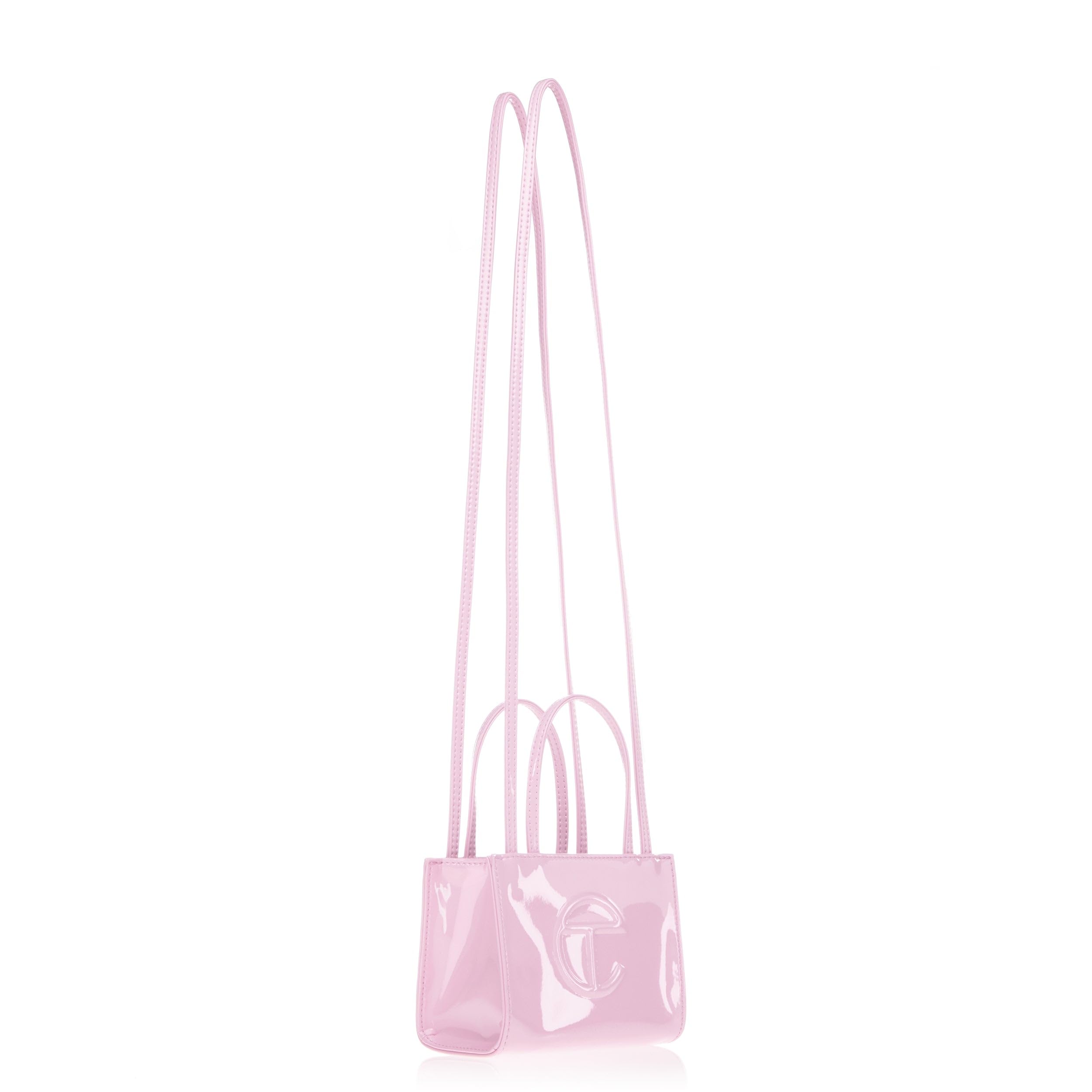 TELFAR Small Shopping Bag - Vegan Leather Crossbody Purse for Women | Trendy Minimalist Handbag for Everyday Use, Work, and Travel