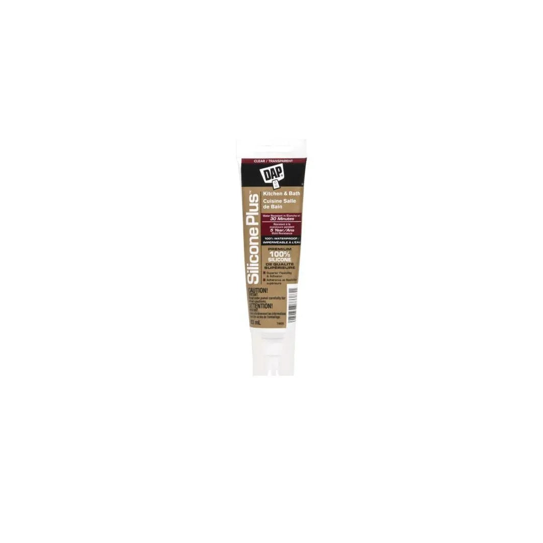 SILICONE PLUS® 83ml Kitchen & Bath Sealant - Waterproof, Mold Resistant for Showers, Sinks, Tiles & Countertops
