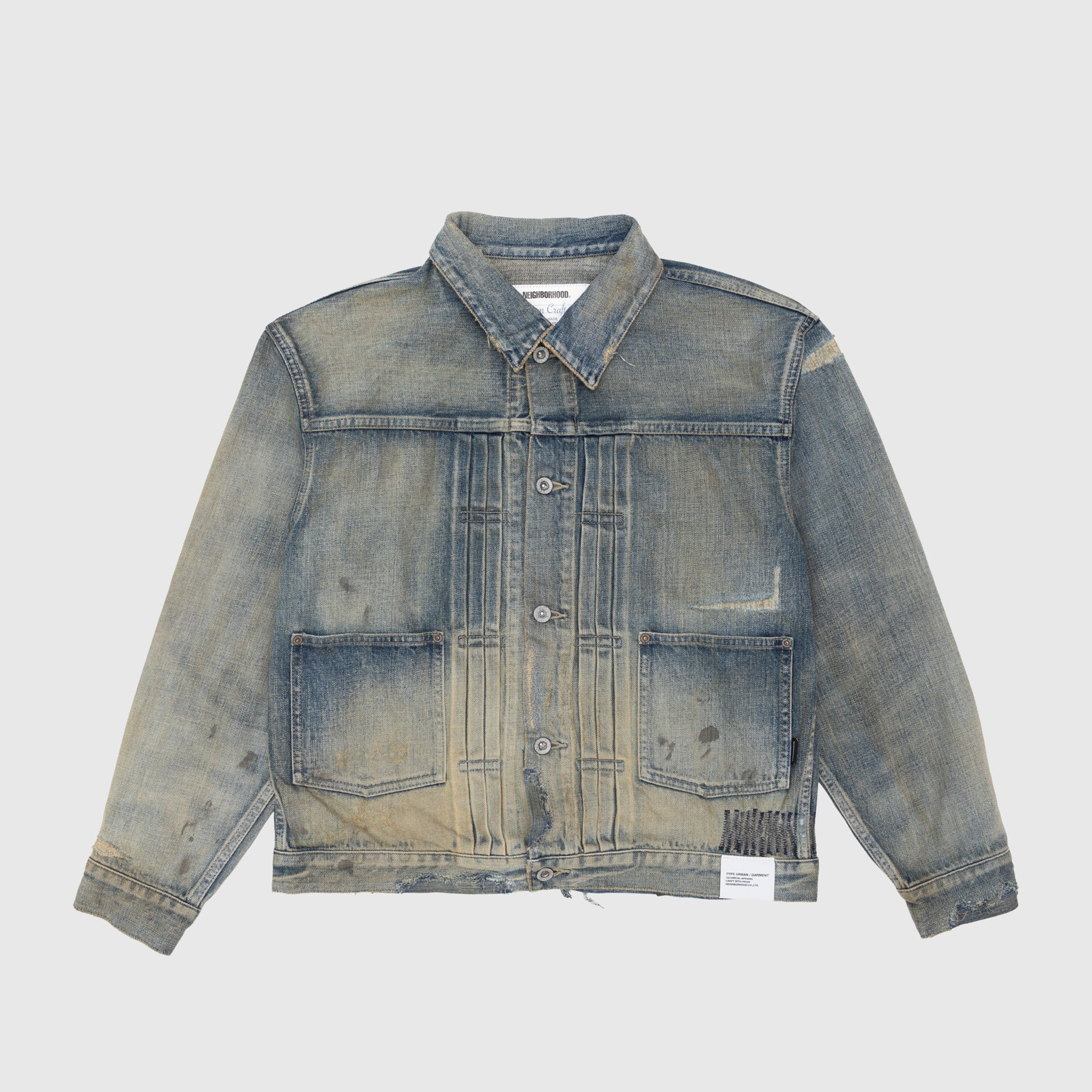 Savage Denim Type 1 Jacket - Vintage Style Men's Trucker Jacket for Casual Wear & Motorcycle Riding | Durable Cotton Denim with Classic Fit