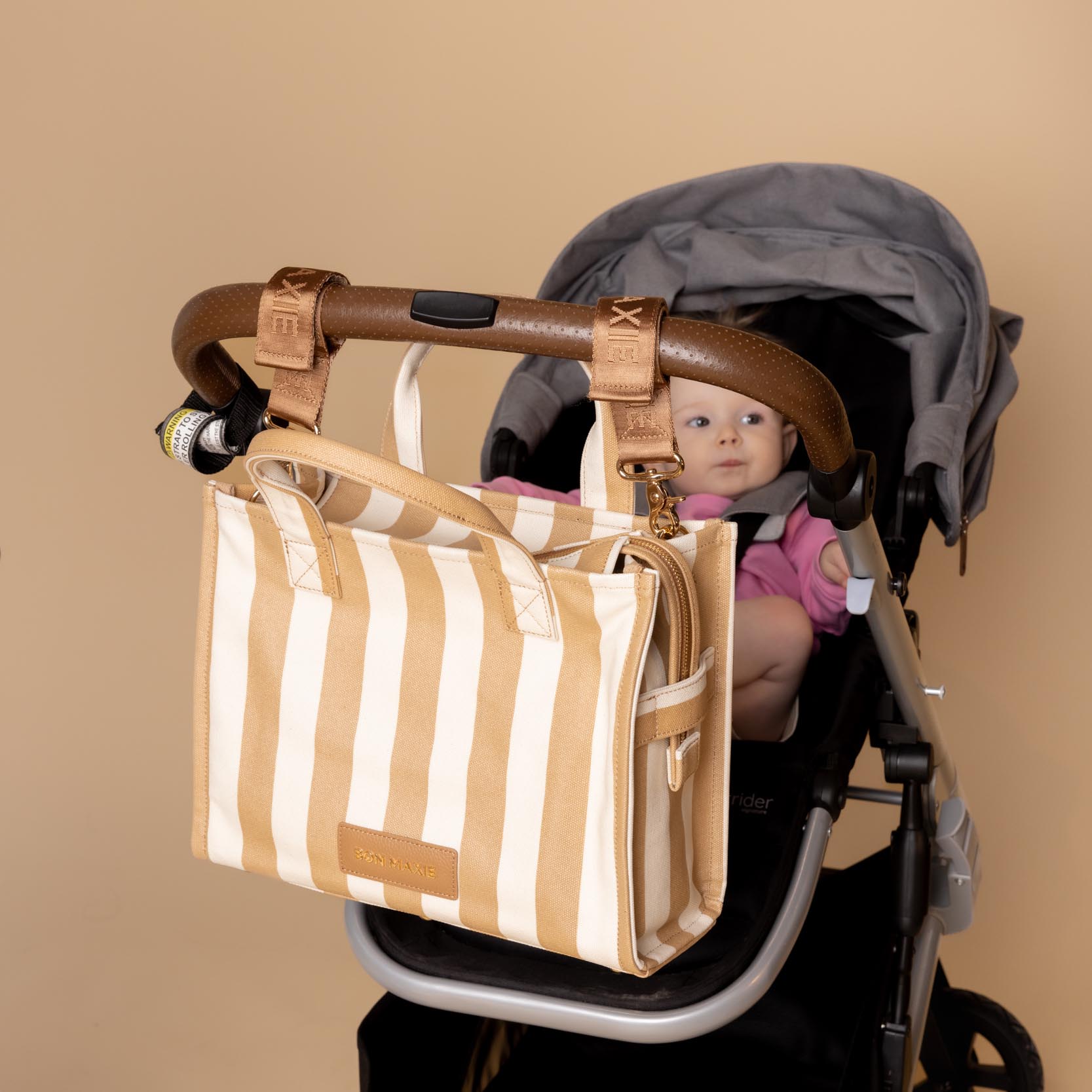 No Slip Velcro Pram Straps - Secure Baby Stroller Safety Belt - Adjustable Black Harness for Strollers, Car Seats & High Chairs - Perfect for Travel & Outdoor Activities