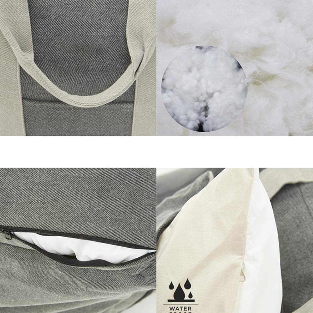 **Premium Dog Car Seat for Small & Medium Dogs - Travel Bed Carrier with Storage Pocket, Safety Leash & Non-Slip Bottom - Removable Washable Cover - Perfect for Road Trips & Daily Commutes**