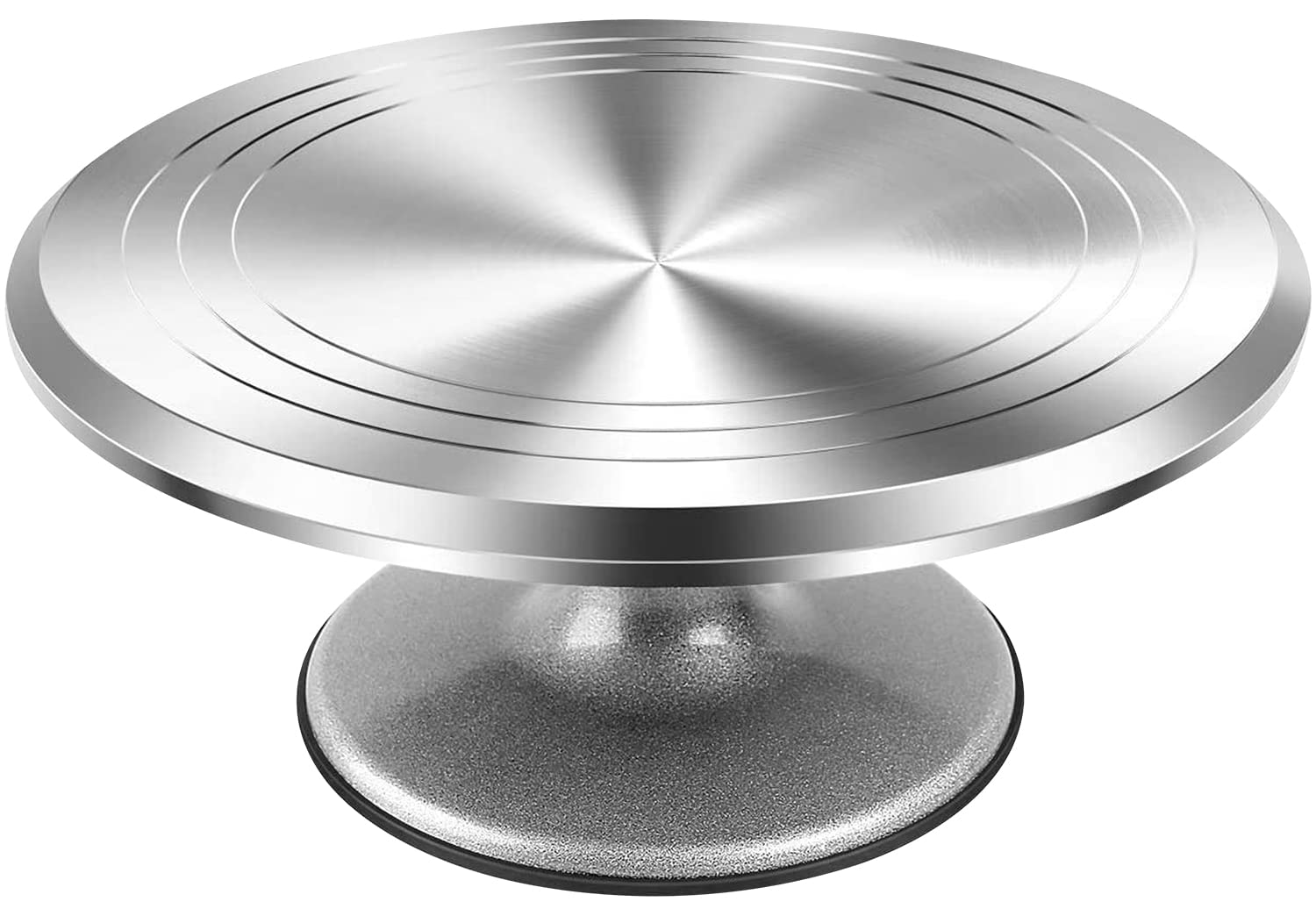 12 Inch Aluminum Alloy Rotating Cake Stand - Heavy Duty Cake Turntable for Decorating Cupcakes, Pastries & Desserts | Perfect for Baking, Cake Decorating & Party Serving