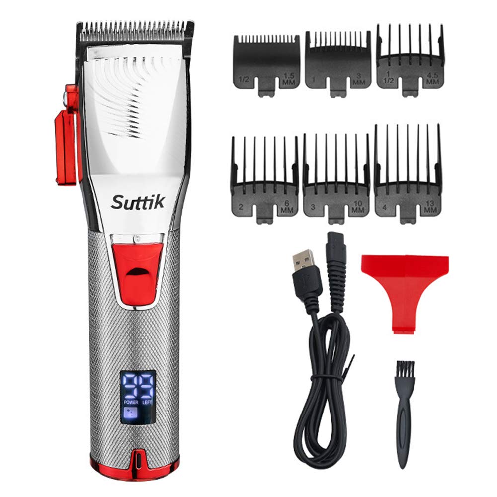 LAURAG Electric Hair Trimmer with LCD Digital Display - USB Rechargeable Hair Clipper for Men & Women | Professional Home Hair Cutting Kit for DIY Styling & Grooming