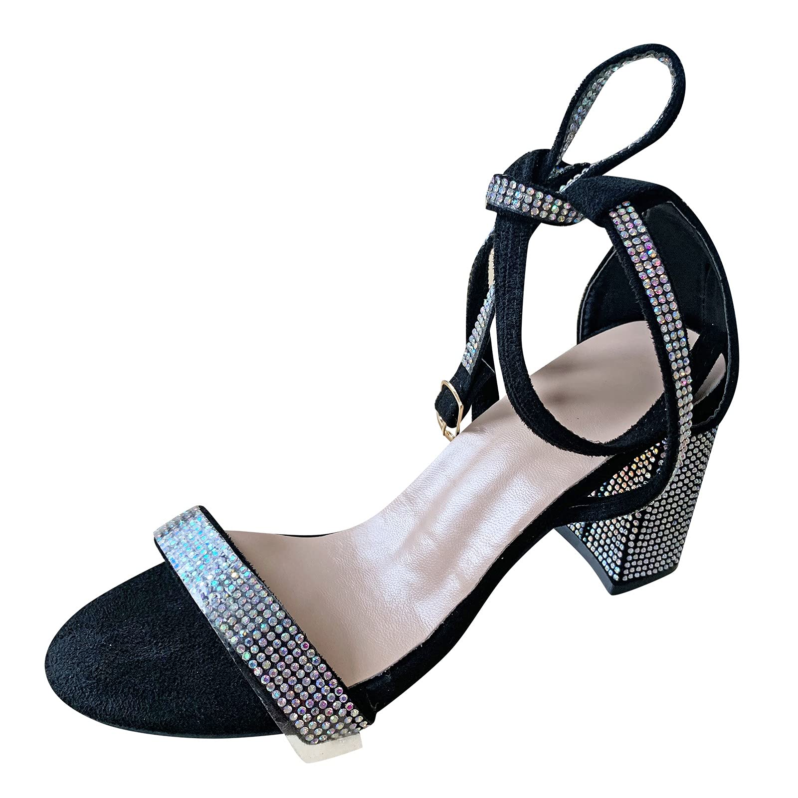 Teshalay Women's Chunky Heel Sandals - Breathable Casual Shoes with Fashionable High Heels for Outdoor & Leisure Wear | Perfect for Summer, Beach, and Daily Walking