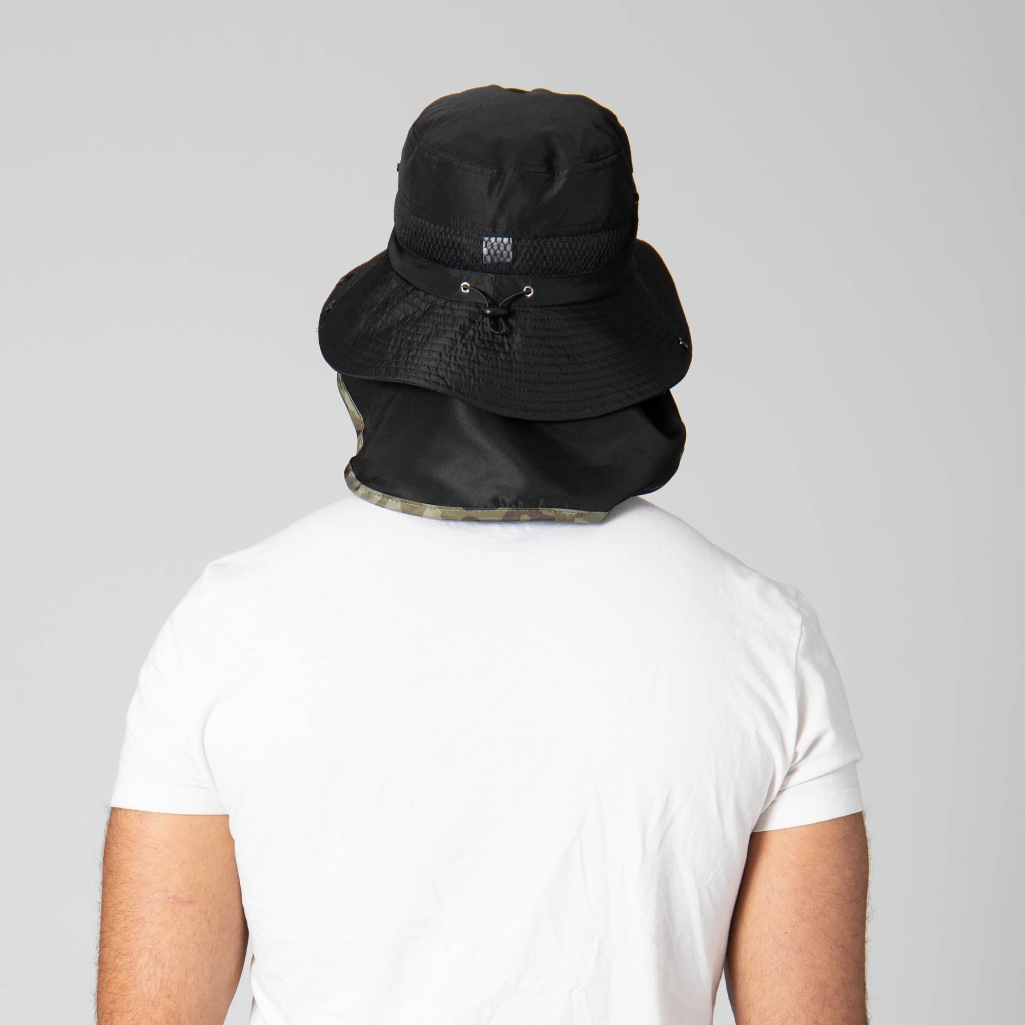 Best Outdoor Boonie Hat with Neck Flap & Adjustable Chin Cord - Sun Protection for Hiking, Fishing, and Camping