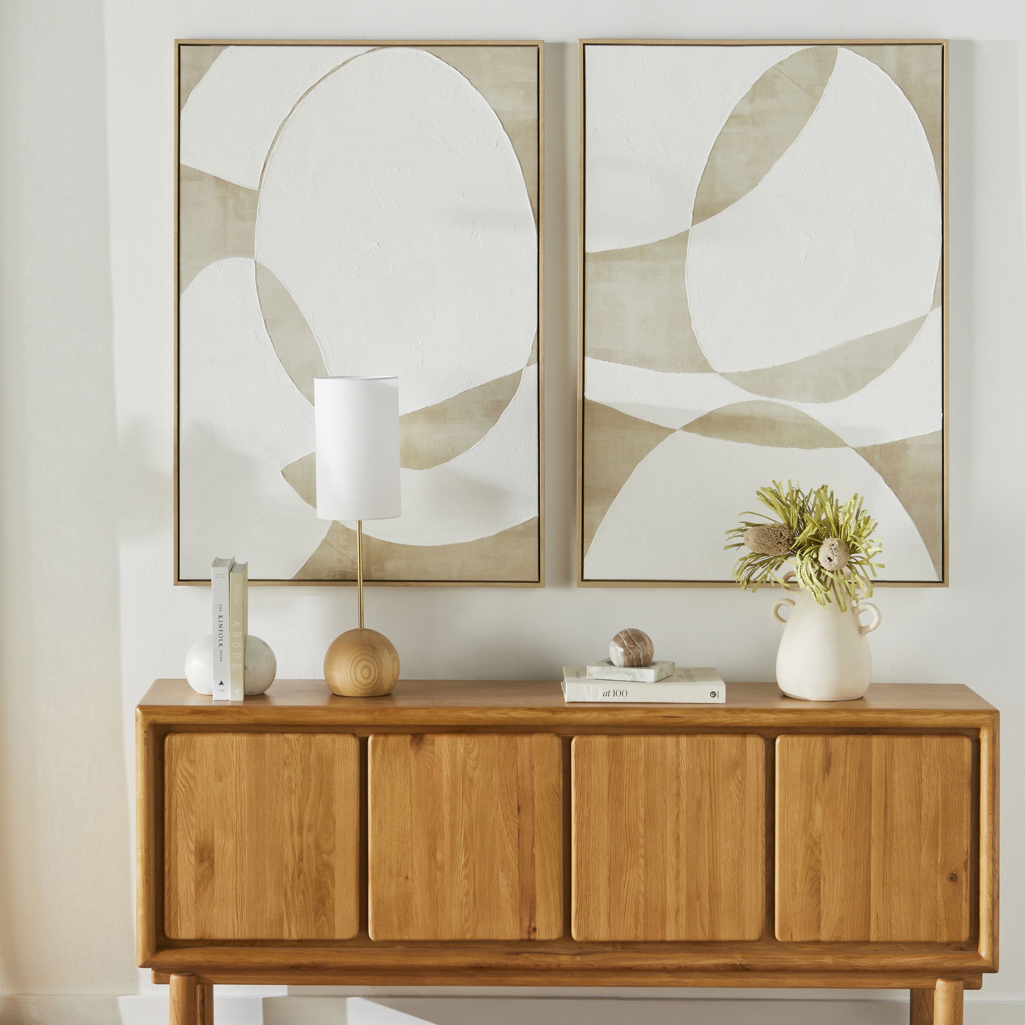 Abstract Spheres I Canvas Wall Art - 80x120cm Modern Home Decor for Living Room, Bedroom & Office
