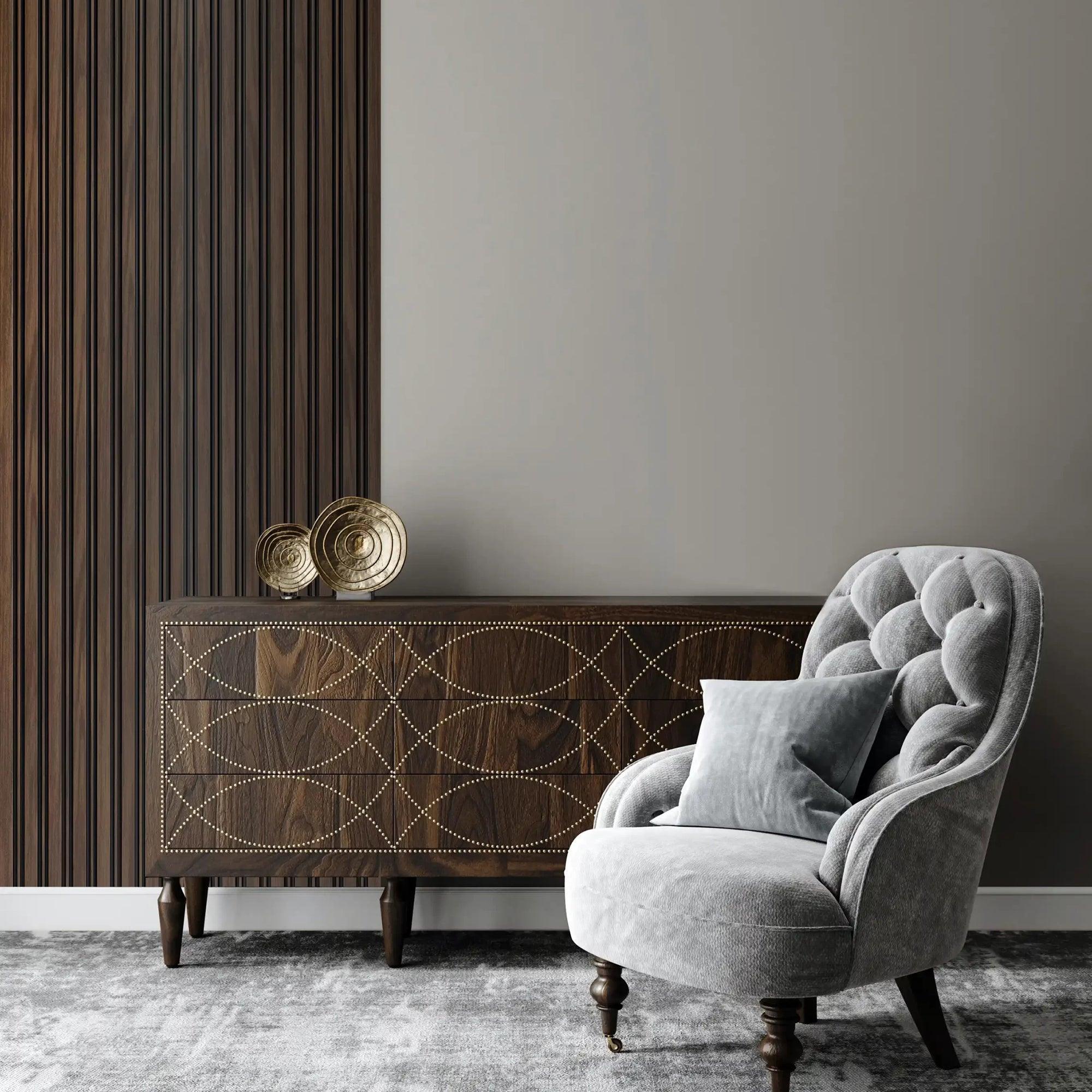 4-Piece Acoustic Wood Wall Panels - Natural Veneer Soundproofing for Home Theater, Studio & Office Decor