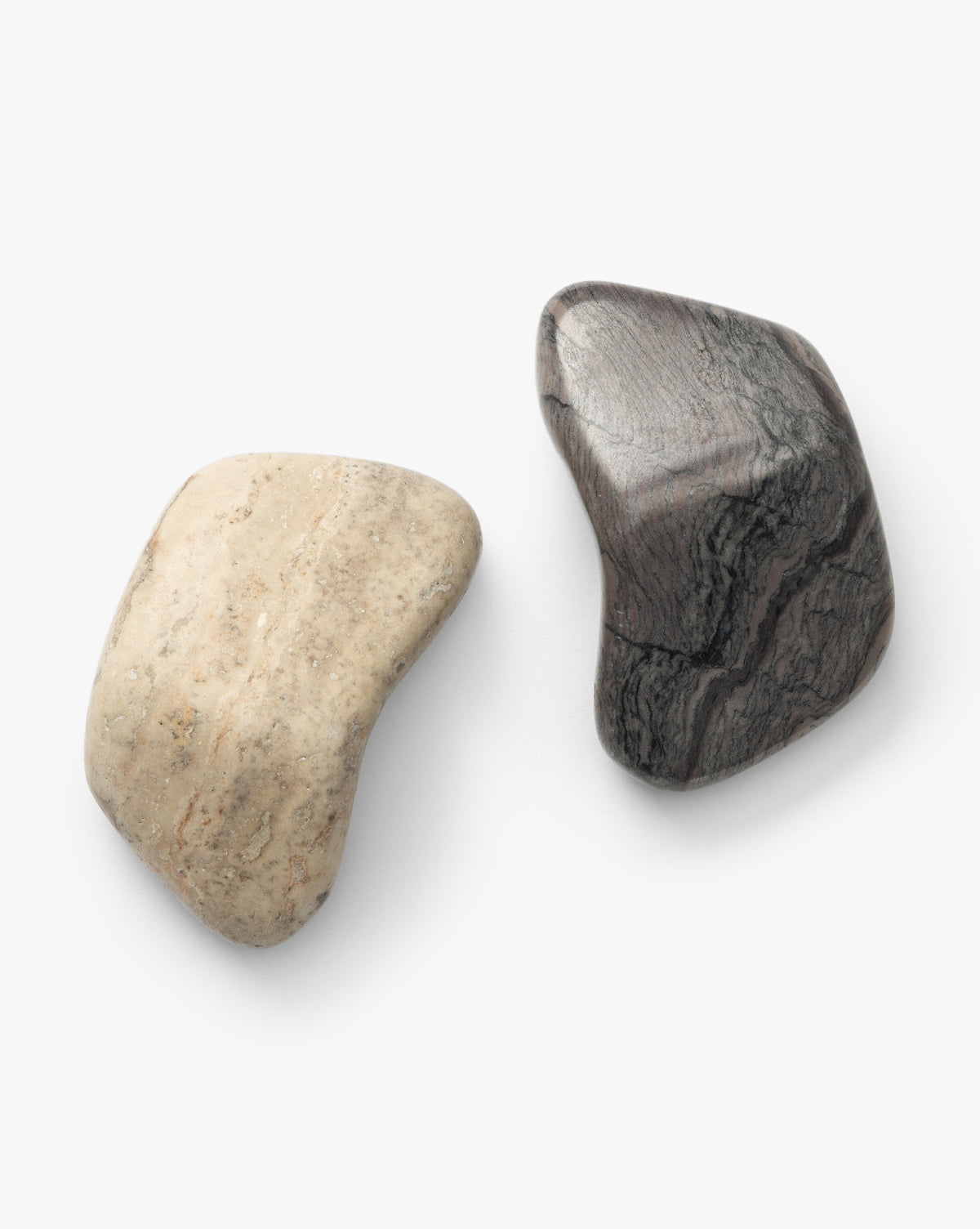 Piedra Objects - Set of 2 Natural Stone Home Decor for Modern Living Rooms & Office Spaces