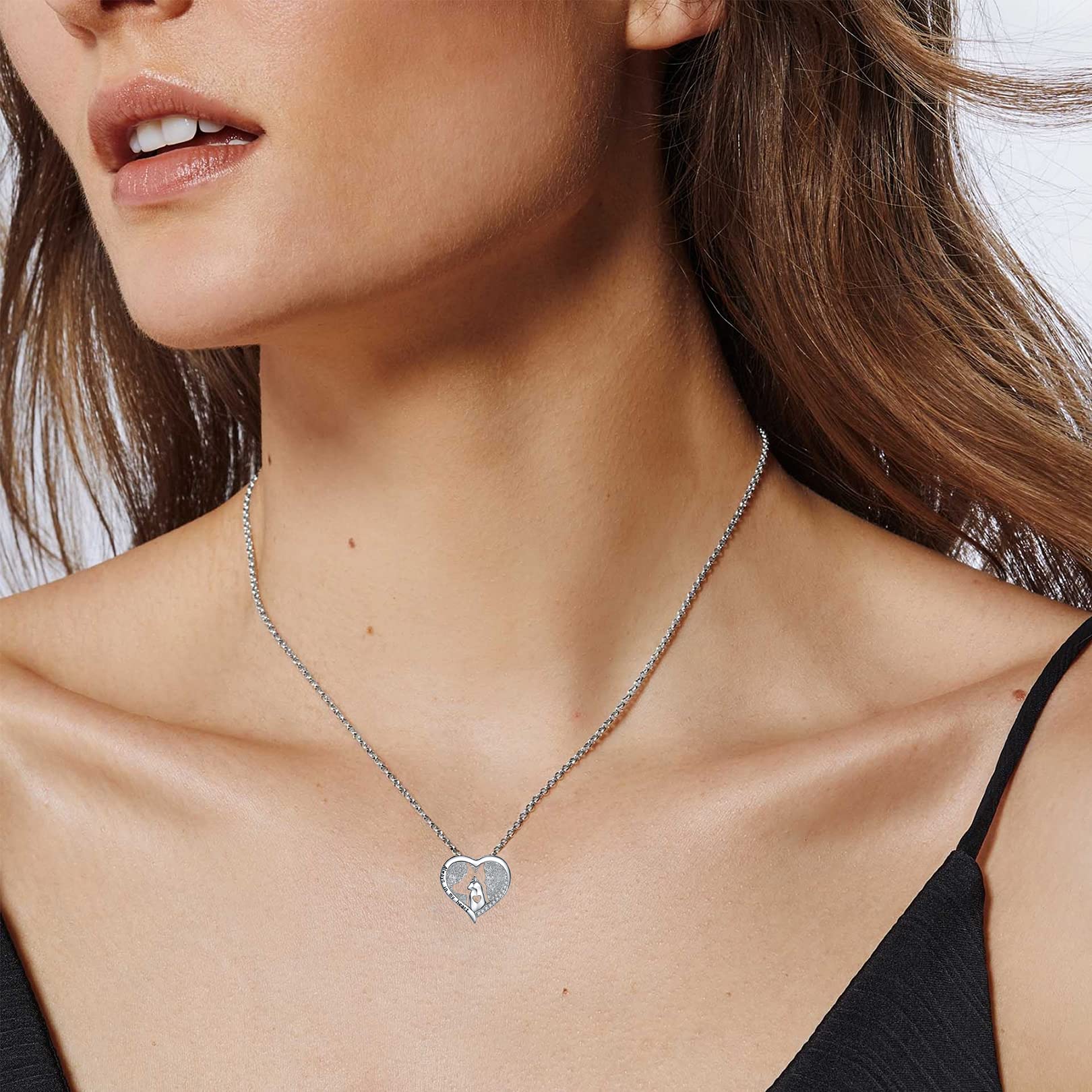 925 Sterling Silver Cute Cat & Dog Pendant Necklace - Dainty Animal Jewelry for Women & Girls - Perfect Birthday Gift for Pet Lovers - Great for Everyday Wear, Date Nights & Special Occasions
