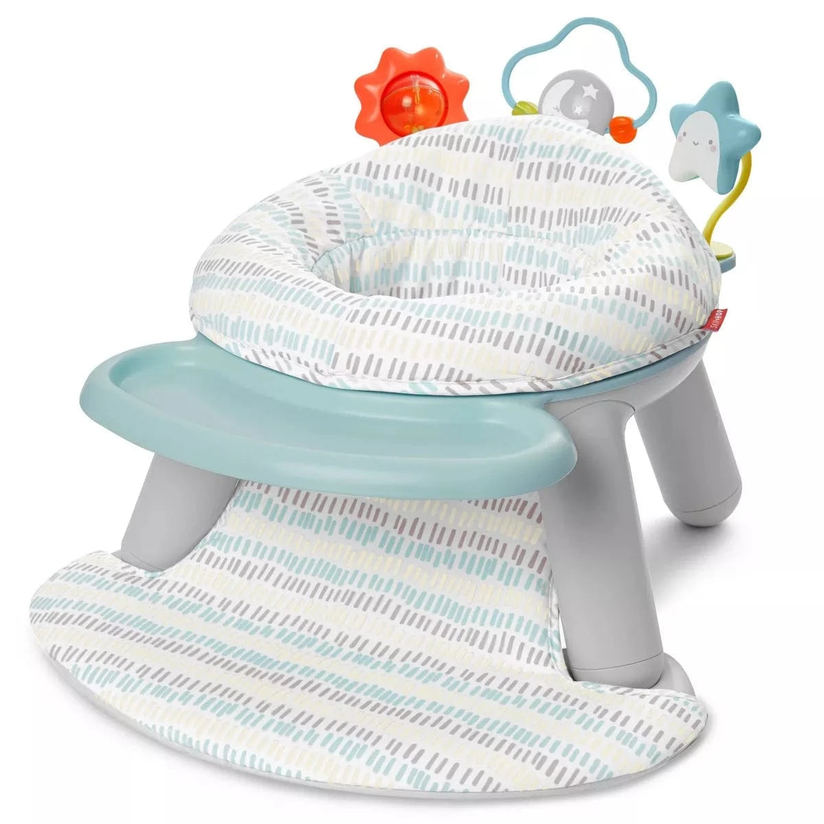 Skip Hop Silver Lining Cloud Upright Infant Floor Seat - Baby Support Chair for Sitting & Playtime - Open Box Condition - Perfect for Tummy Time, Learning to Sit & Interactive Play