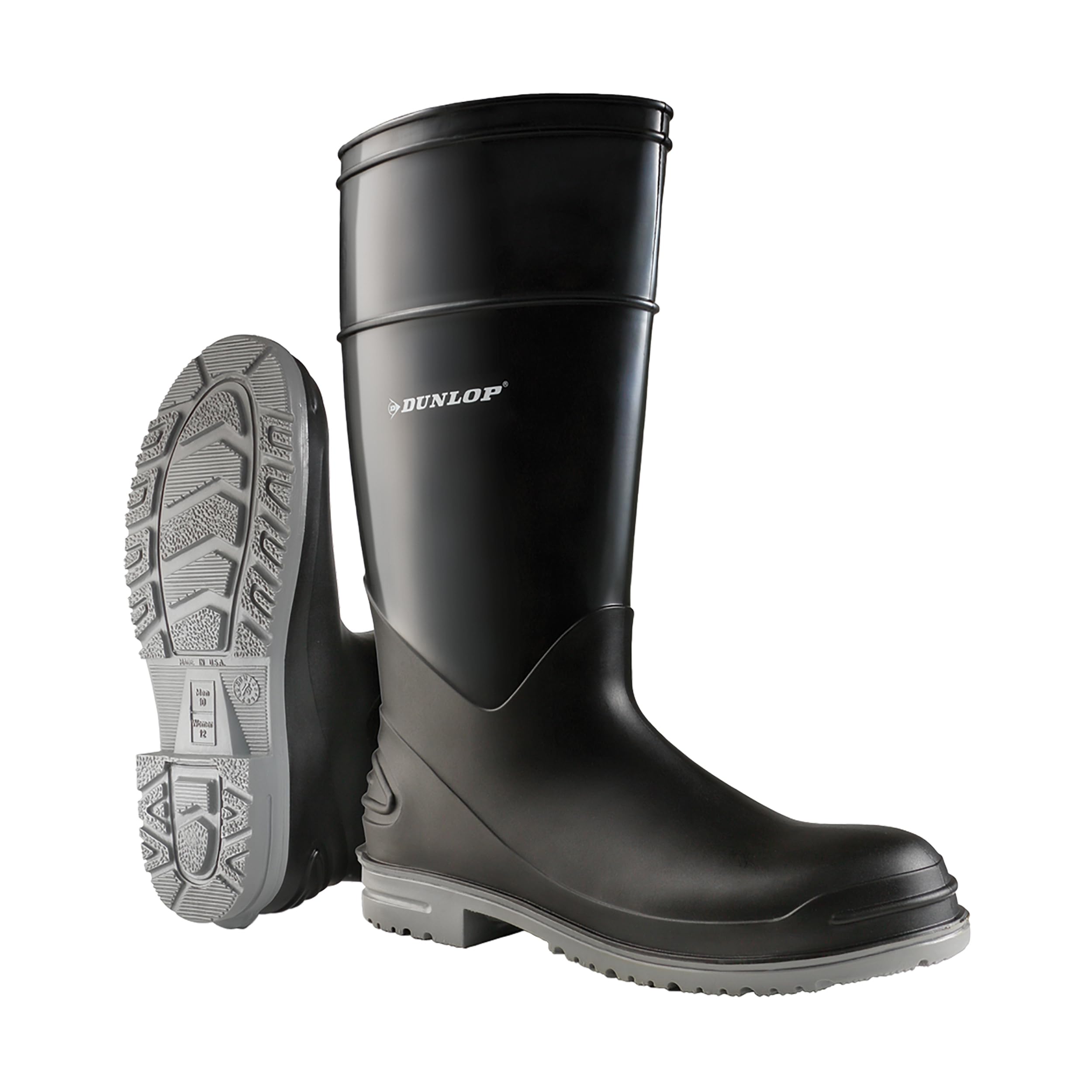 Dunlop Goliath Steel Toe Work Boots - 100% Waterproof PVC Safety Shoes with DURAPRO Comfort Insoles | Lightweight & Durable for Construction, Industrial & Outdoor Work | US Size 7 (8968200.07)