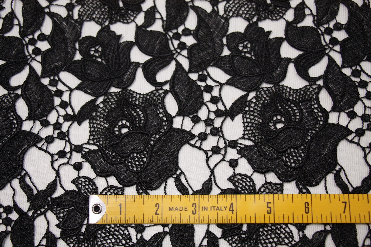 Black Aurielle Lace - Elegant Lace Fabric for Wedding Dresses, Bridal Gowns & Home Decor - Perfect for DIY Crafts, Costumes & Fashion Design