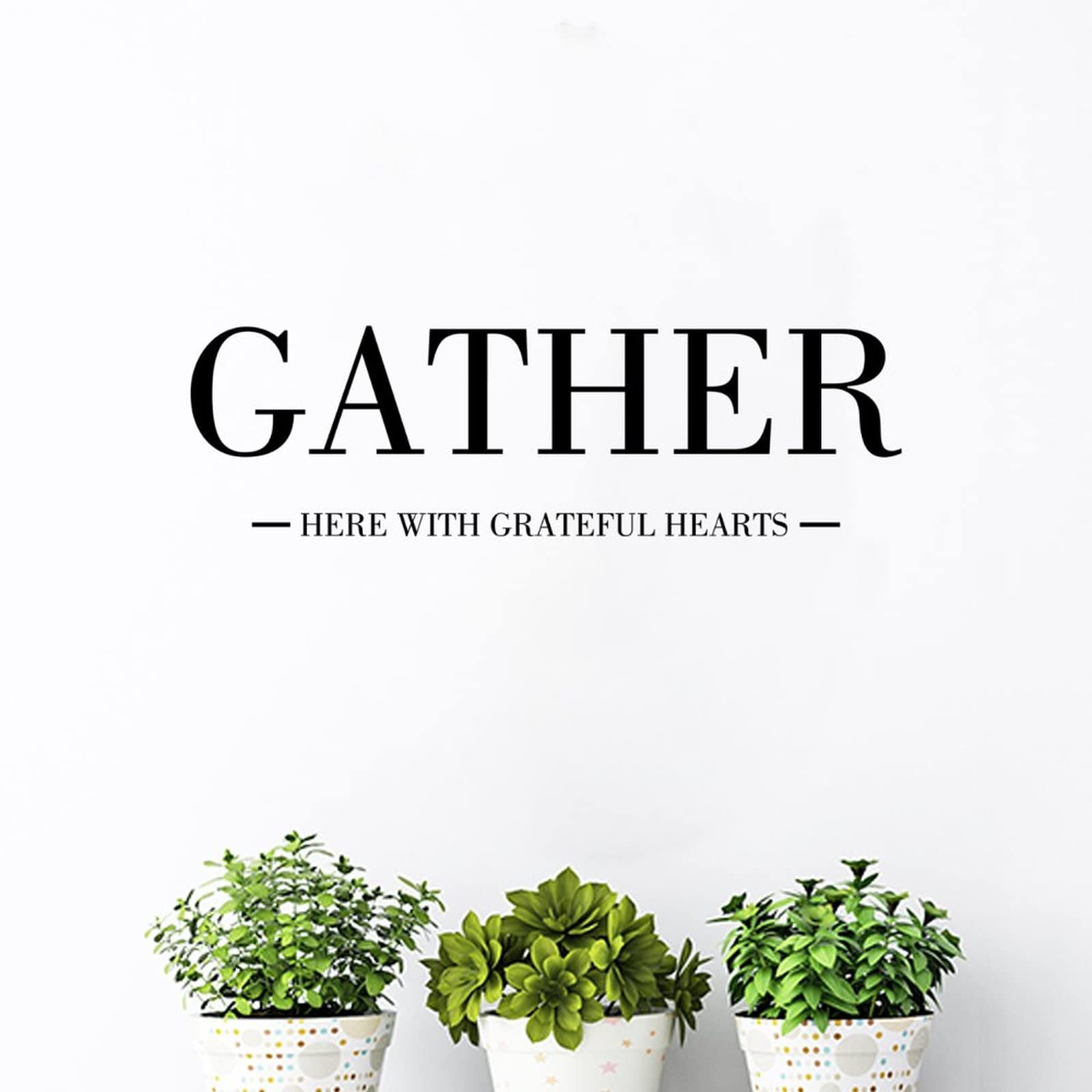 Grateful Hearts Wall Decal - Christian Bible Quotes for Church & Nursery Decor
