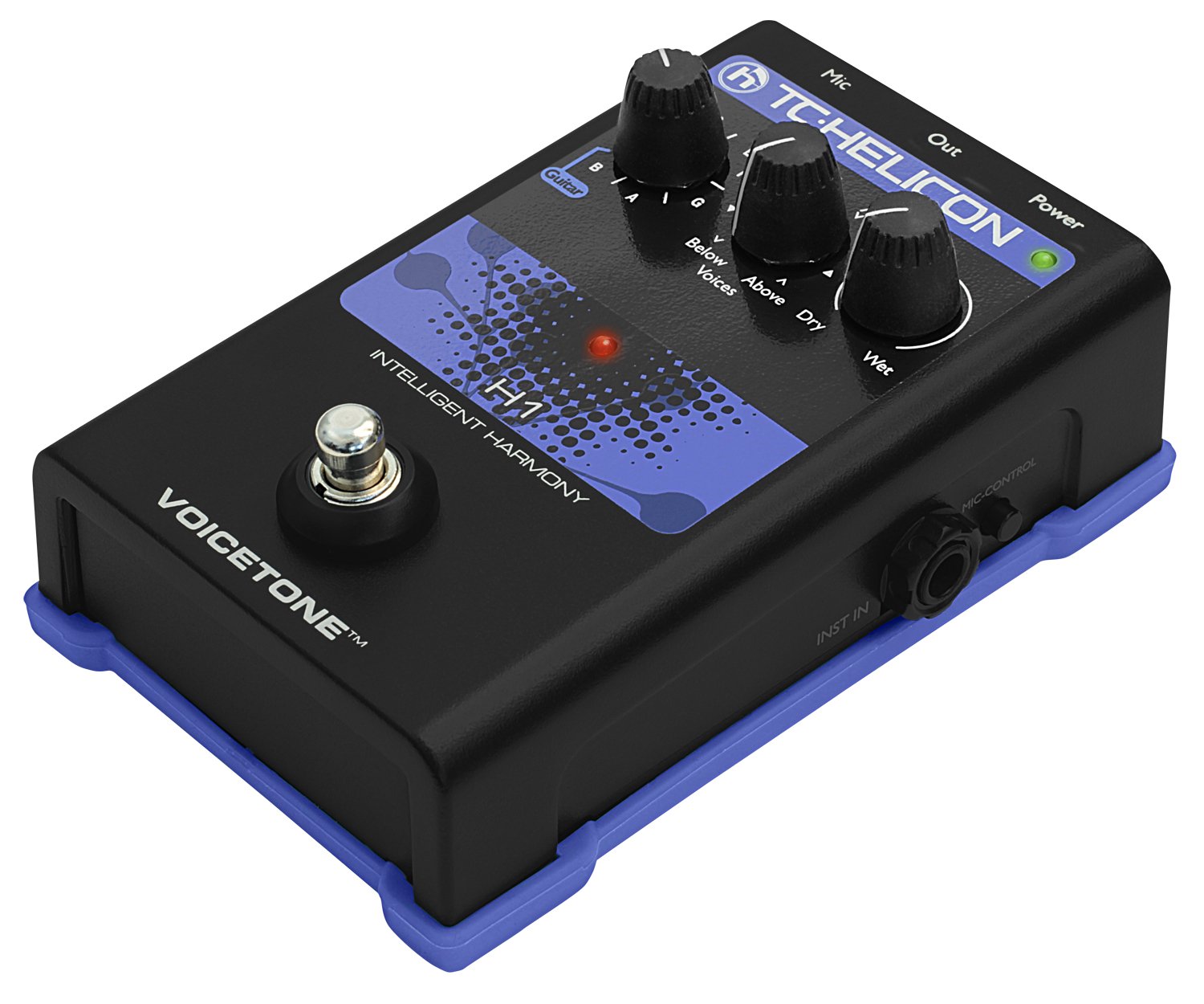 TC Electronics Singles VoiceTone H1 Vocal Effects Processor - Professional Studio & Live Performance Vocal Pedal for Singers & Musicians - Perfect for Recording, Karaoke, and Stage Performances