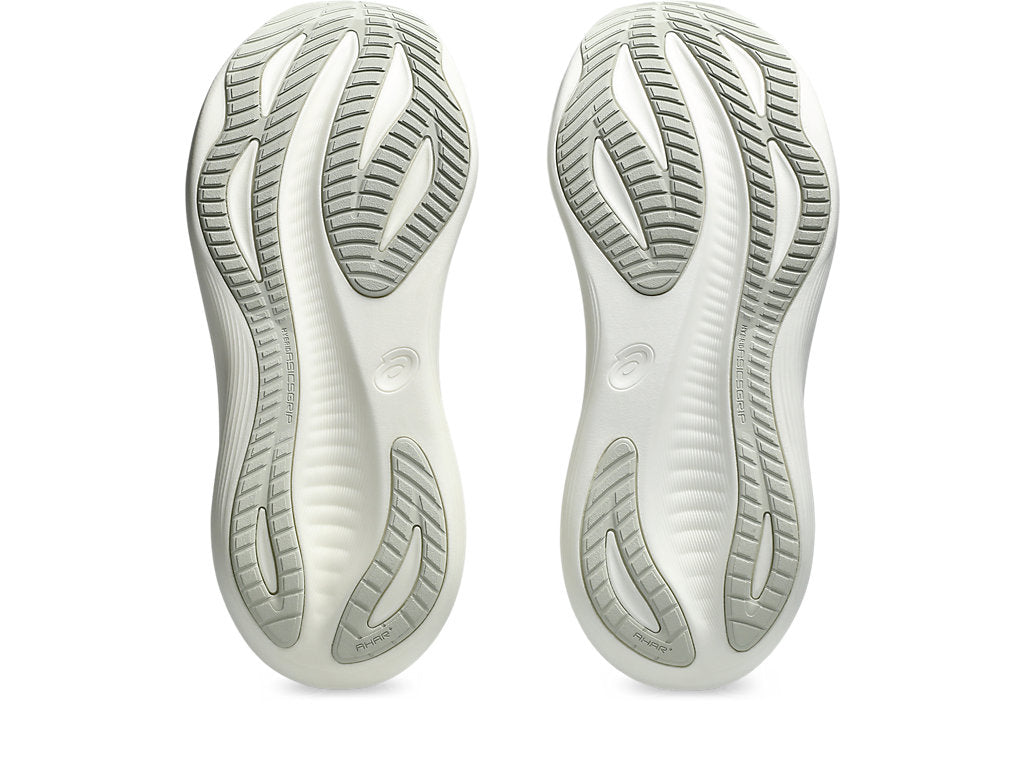 ASICS Women's Gel-Nimbus 27 Running Shoes - Lightweight Cushioned Sneakers for Jogging & Gym Workouts (Lake Grey/White Sage) - Perfect for Marathon Training & Daily Fitness