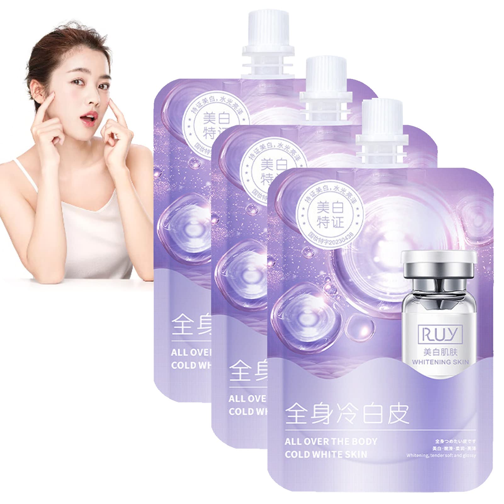 LightUp Brightening Body Cream - Skin Tone Correcting & Blemish Treatment for Dark Spots & Uneven Skin (3-Pack) | Perfect for Daily Body Care & Post-Sun Recovery