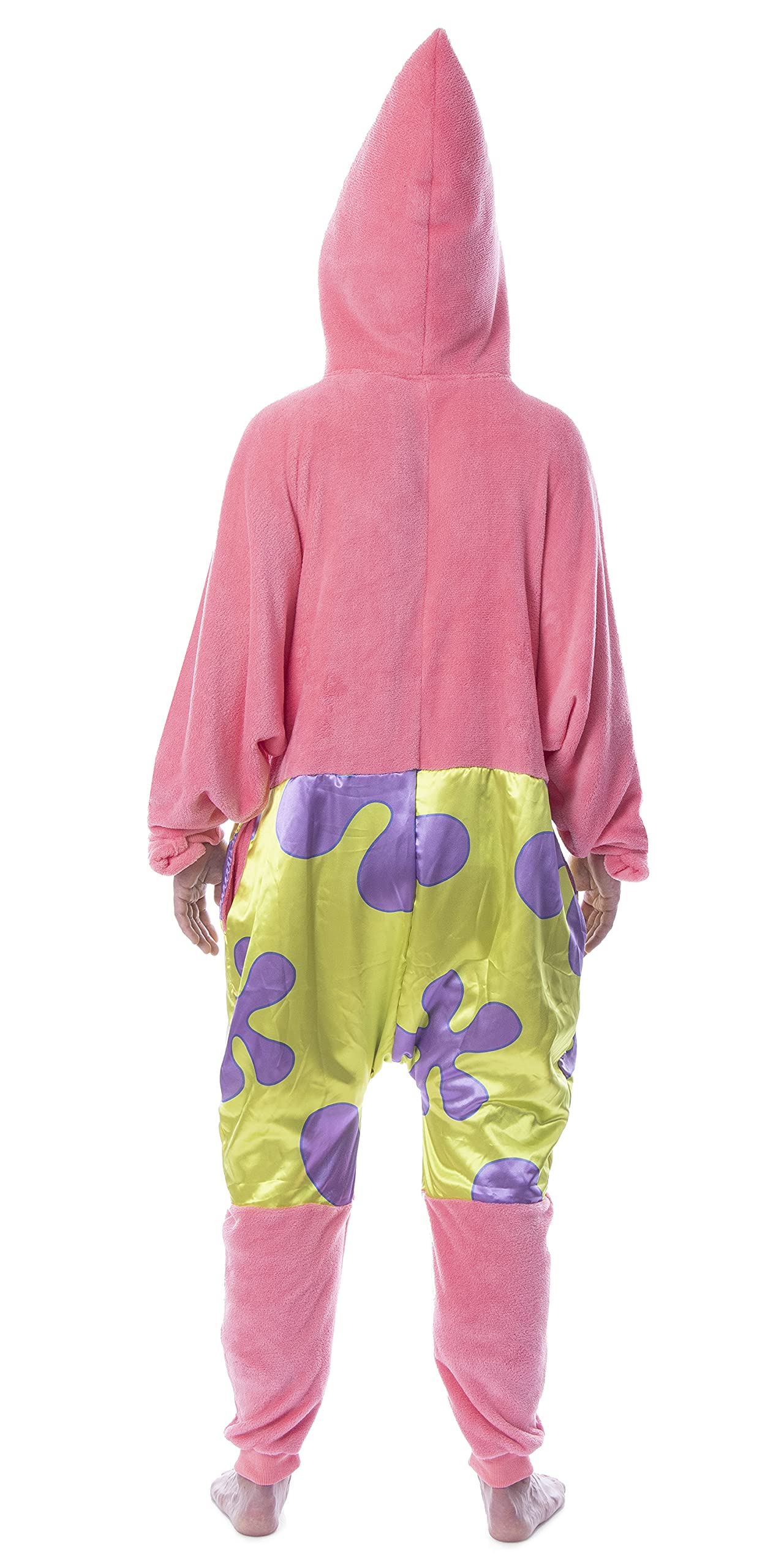 SpongeBob SquarePants Patrick Star Pajamas for Men - Nickelodeon Cartoon Character Sleepwear, One-Piece Union Suit for Lounge, Sleepovers & Cosplay
