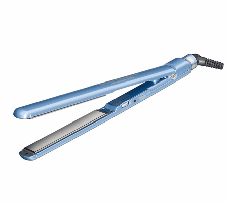 BaByliss Pro Ultra-Thin 1-Inch Flat Iron Hair Straightener - Blue | Professional Styling Tool for Smooth, Shiny Hair at Home or Salon