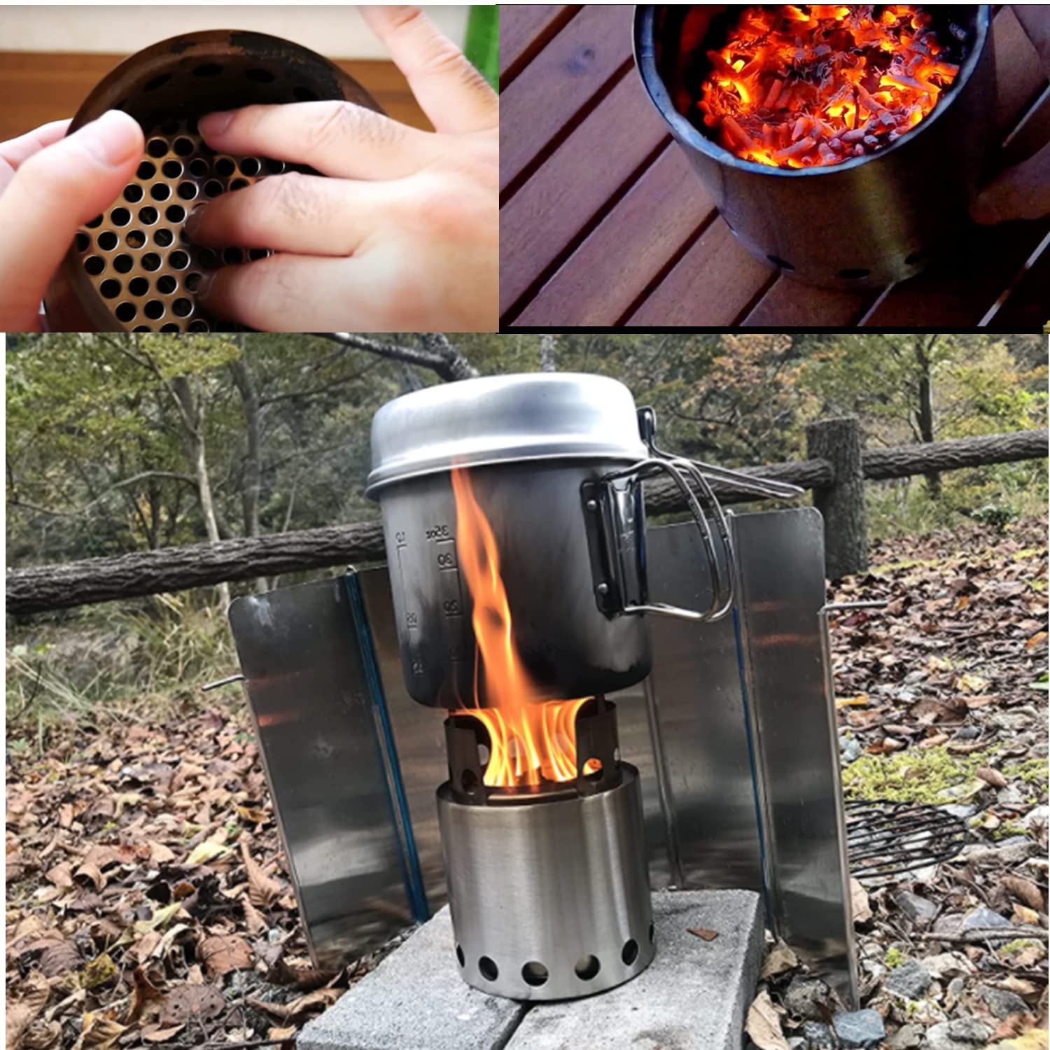 Round Fire Grate Accessory for Solo Wood Stove - High Heat Charcoal Plate for Camping, Backyard Fire Pits & Outdoor Cooking | Durable Campfire Grill Grate for Wood Burning Stoves
