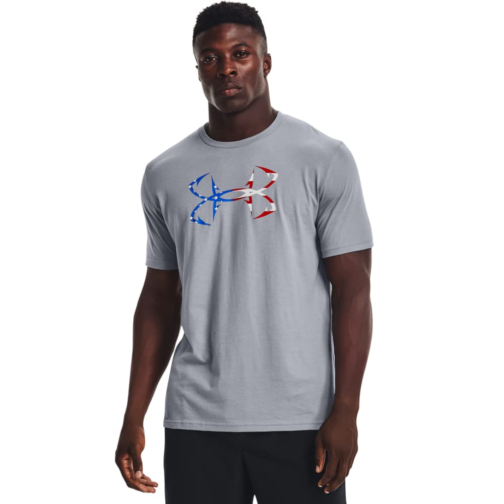 Under Armour Men's Freedom Hook Short Sleeve T-Shirt - Moisture Wicking Athletic Shirt for Workout, Running & Gym Training