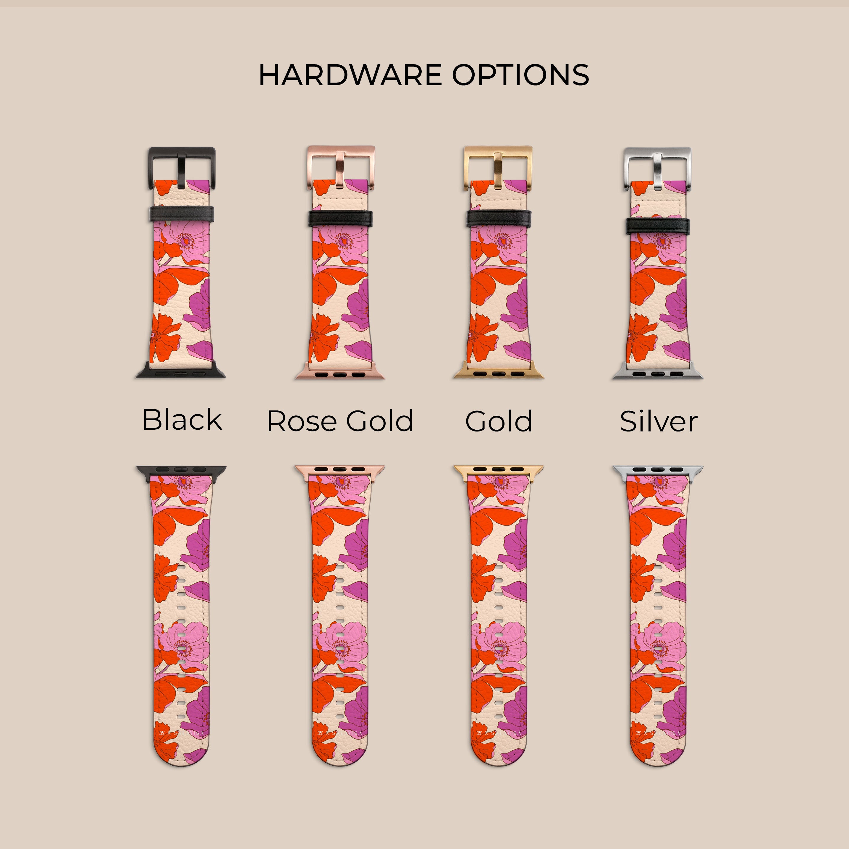 Premium Begonia Apple Watch Band - Soft Silicone Replacement Strap for Apple Watch Series 9/8/7/6/SE/5/4/3 - Stylish & Comfortable for Workout, Running, Gym & Daily Wear