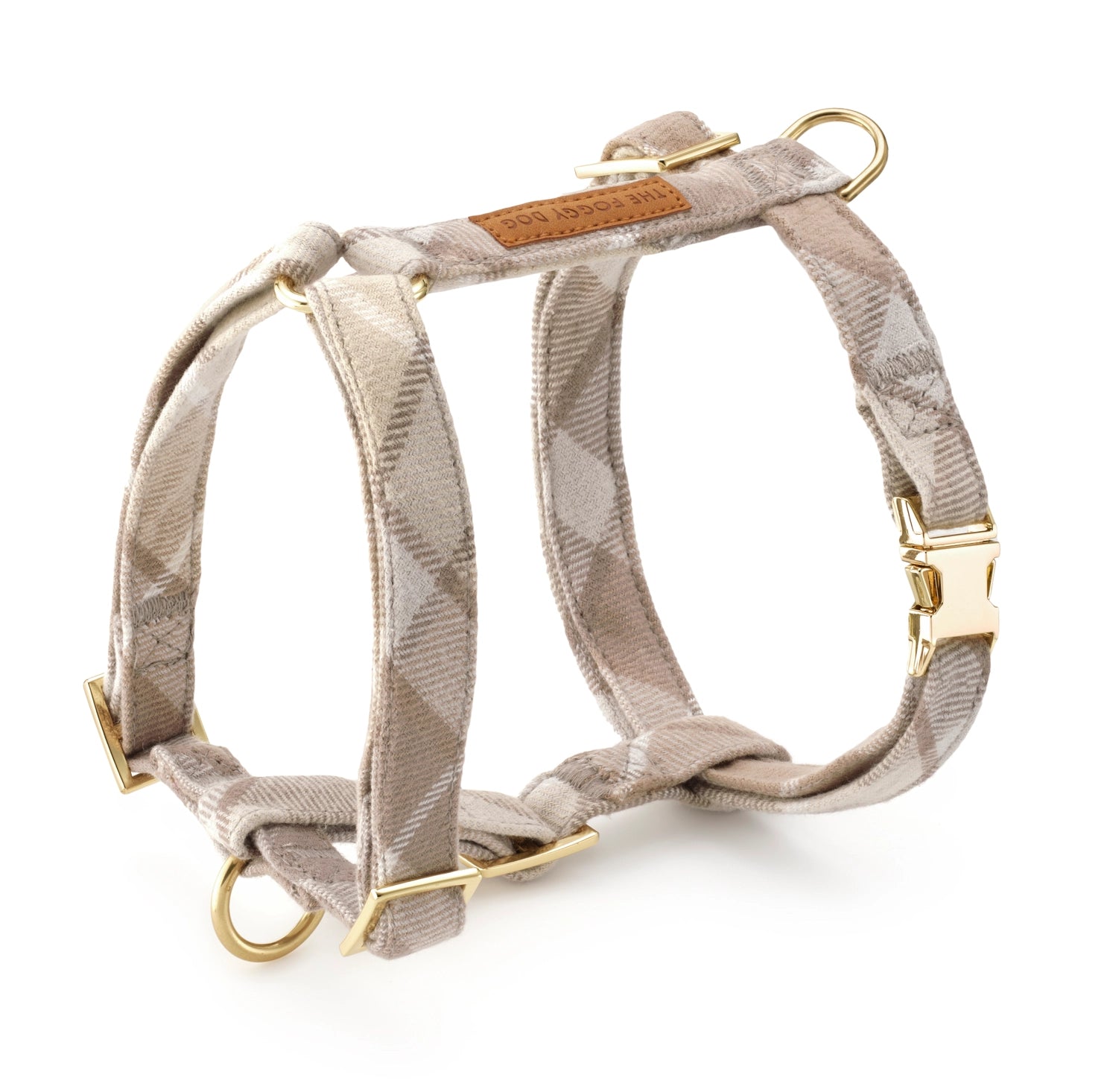 Andover Plaid Dog Harness - Adjustable Pet Harness for Small to Medium Dogs - Comfortable & Stylish for Walking, Hiking, and Outdoor Adventures