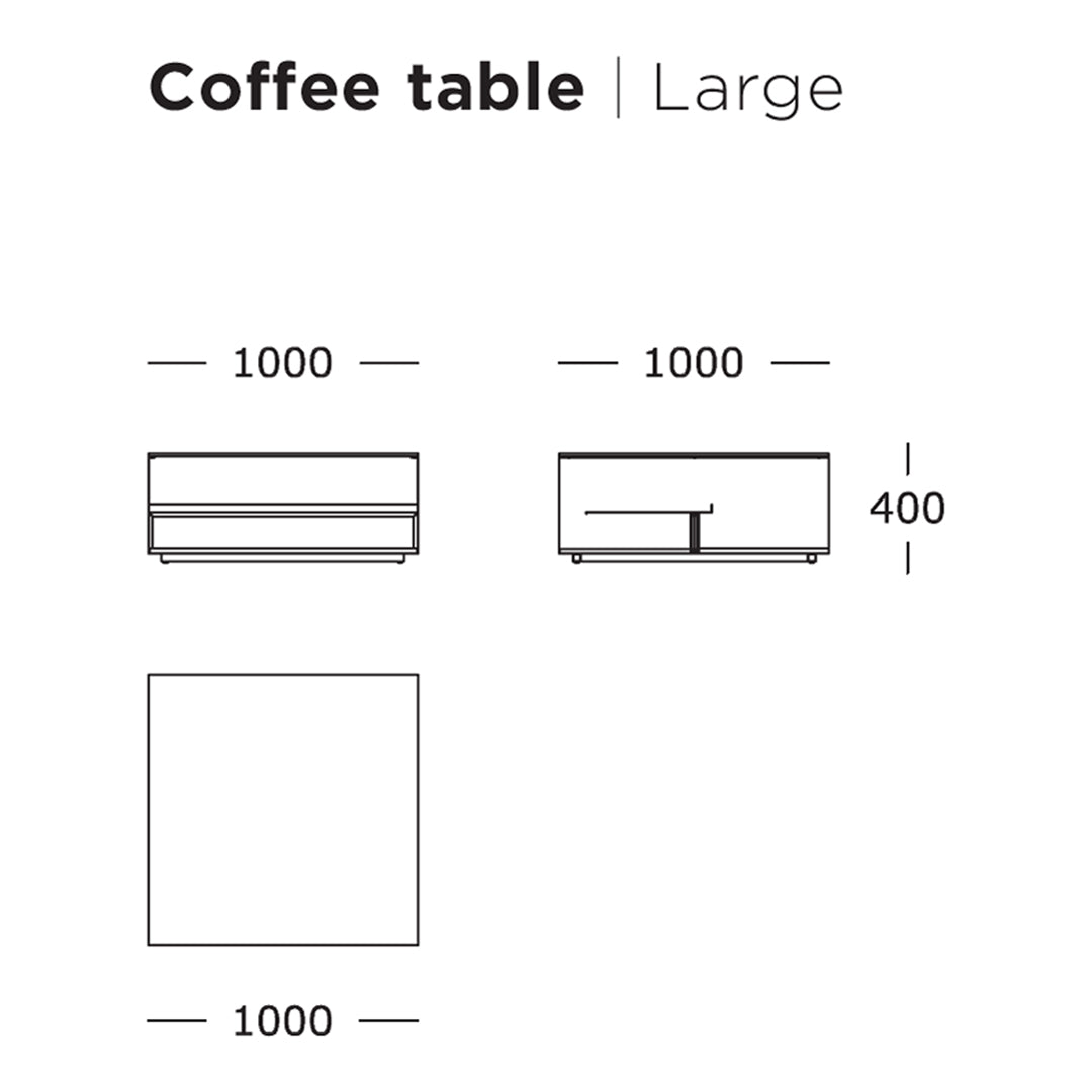 Modern Glass Top Coffee Table - Minimalist Living Room Furniture for Small Spaces | Perfect for Apartments, Condos & Home Decor