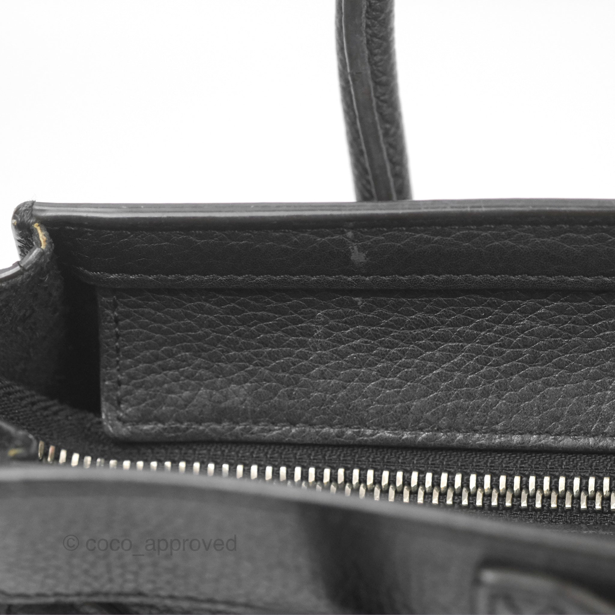 Celine Nano Luggage Bag in Black Drummed Calfskin Leather - Perfect for Work, Travel & Everyday Luxury Handbag