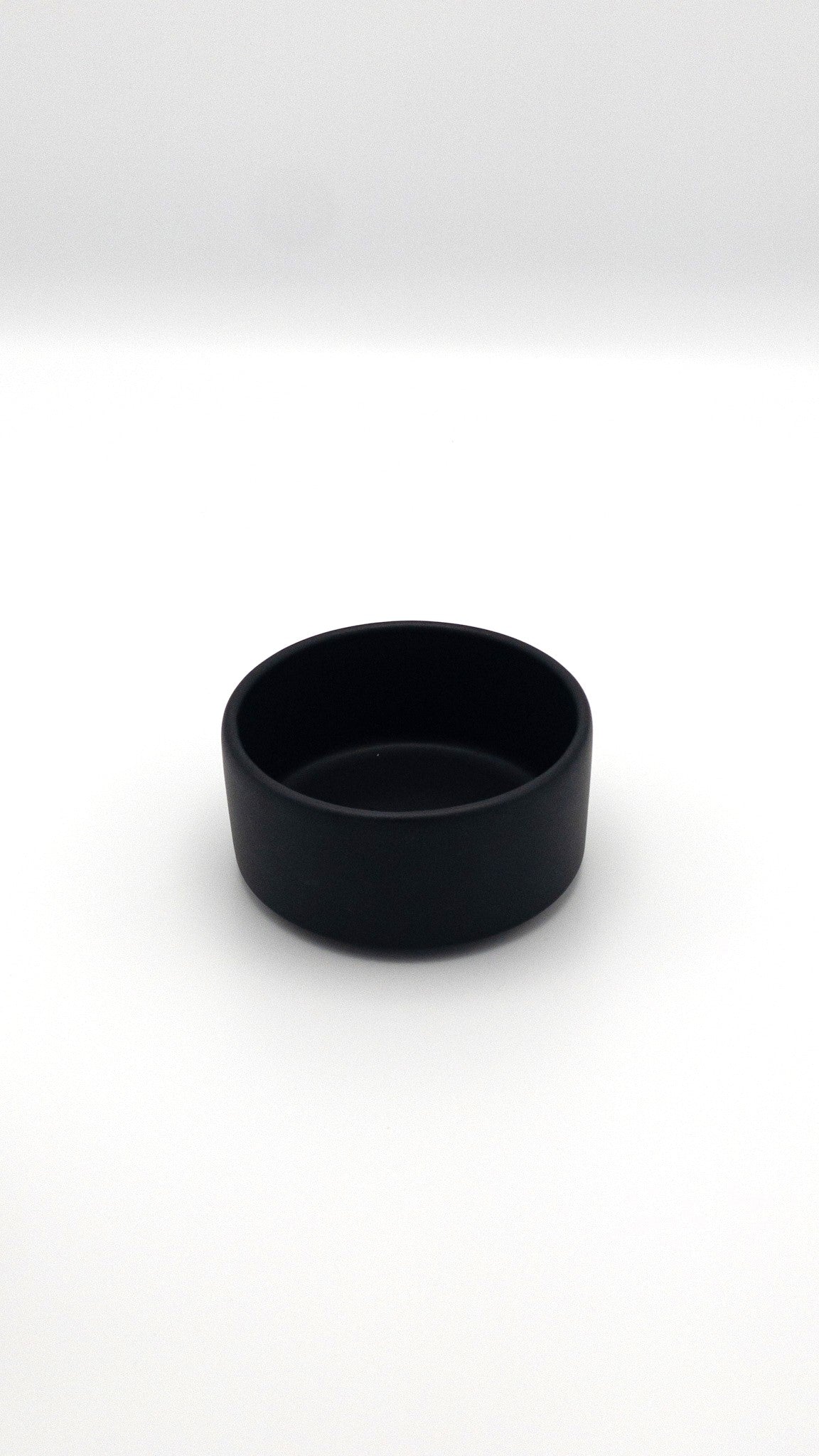 Modern Small Bowl Set of 4 - Matte Black Ceramic Bowls for Soup, Salad, Dessert - Perfect for Dining, Entertaining & Kitchen Decor