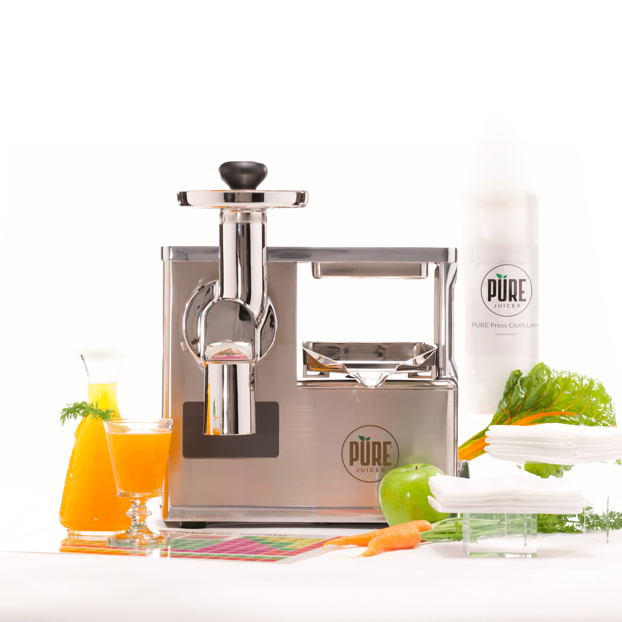 Best Juicing Tutorials & PURE Juicer Bundle Kit - Healthy Juice Recipes for Beginners, Detox & Weight Loss - Perfect for Home, Gym & Office Use