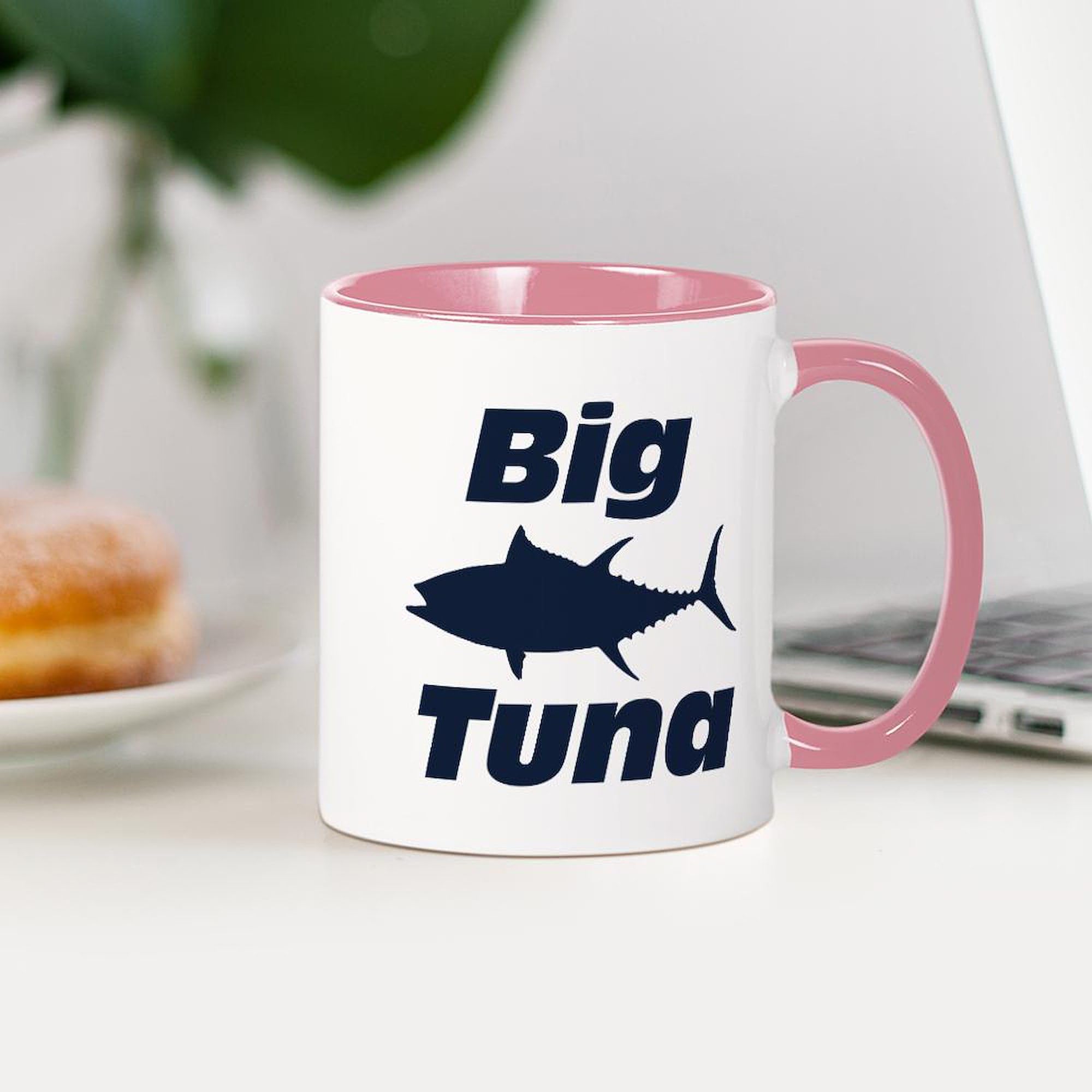 Big Tuna Ceramic Coffee Mug 11 oz (325ml) - Funny Fishing Gift for Men & Women - Perfect for Office, Camping, and Home Use