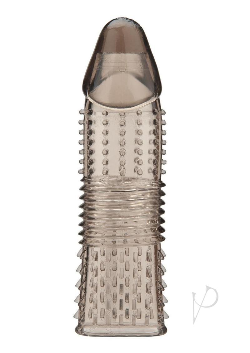 Blue Line Triple Sensation Penis Enhancing Sleeve Extension - 6.5 Inch Smoke Color | Pleasure Enhancement for Couples & Solo Play | Discreet Adult Toy for Enhanced Intimacy