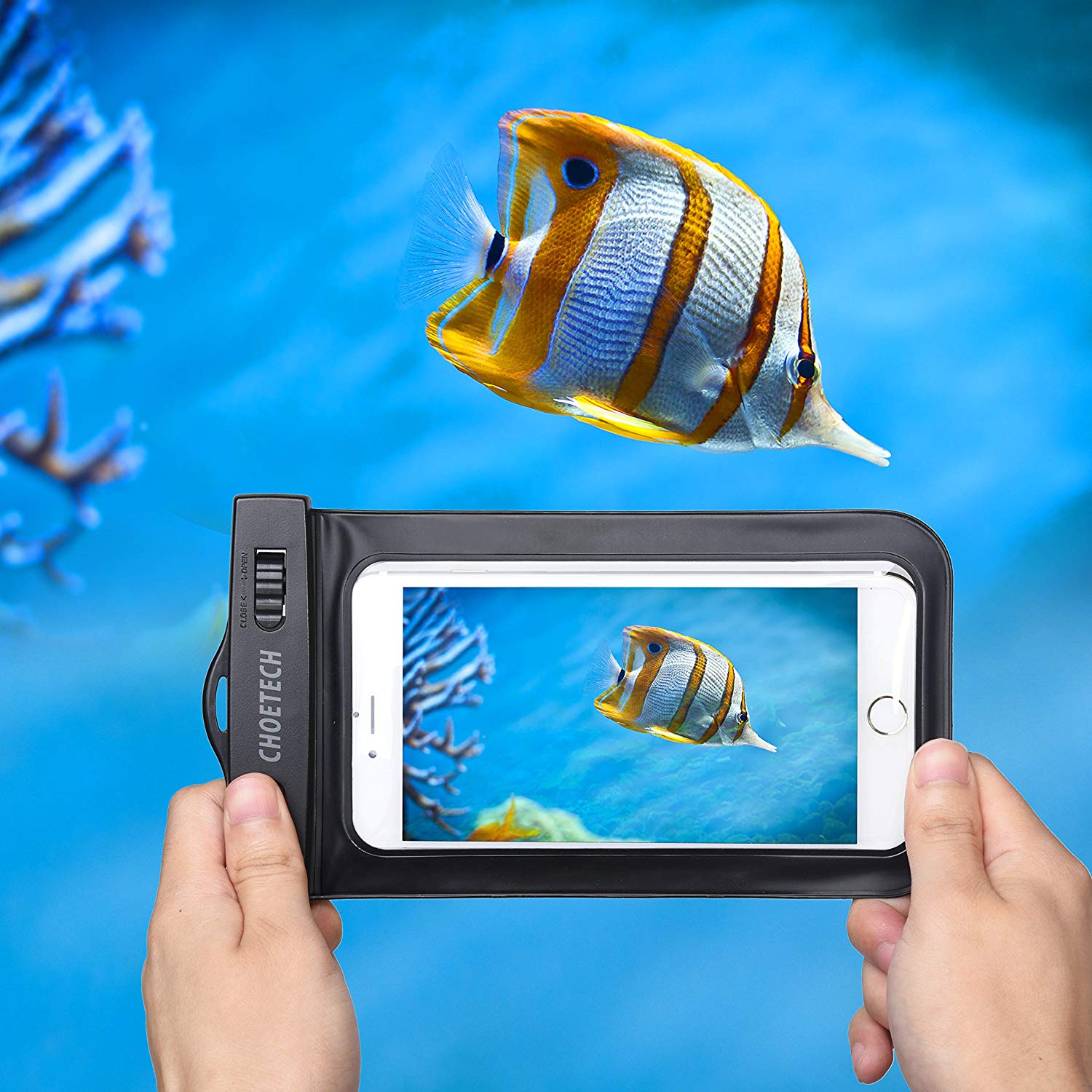 Waterproof Phone Pouch 2 Pack - Universal Waterproof Case for iPhone Samsung Galaxy - Perfect for Swimming, Beach, Kayaking & Outdoor Activities