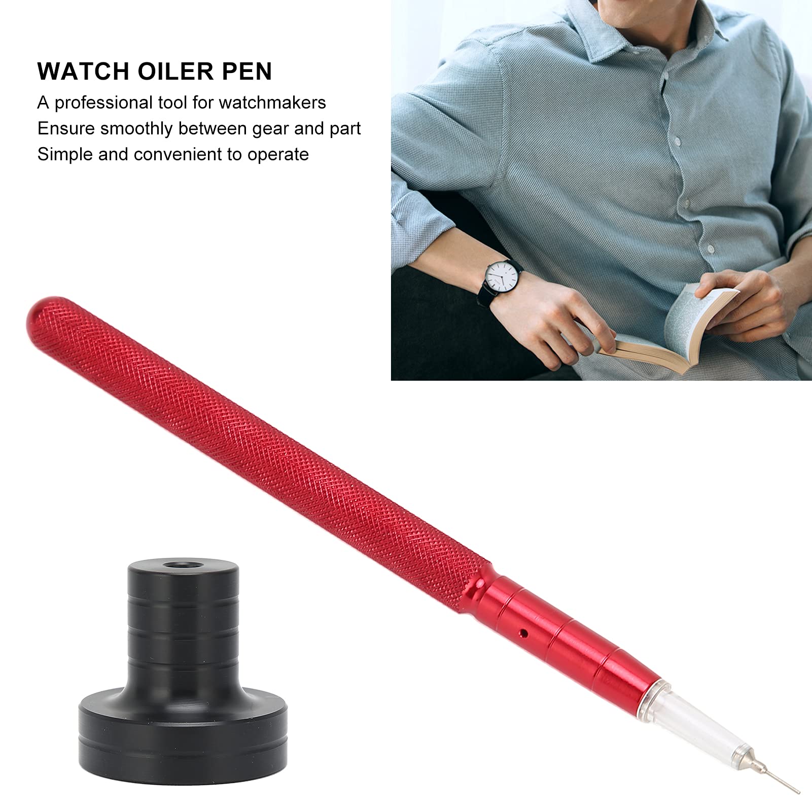 Watch Oiler Pen - Portable Watch Repair Tool for Lubrication & Maintenance