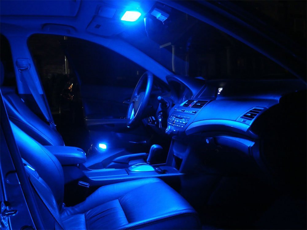 1pc HID Blue 8 SMD Error Free 578 2112 6411 LED Dome Trunk Cargo Light Bulb - Perfect for Car Interior Lighting, Truck Bed, Van Storage Area & DIY Auto Upgrades