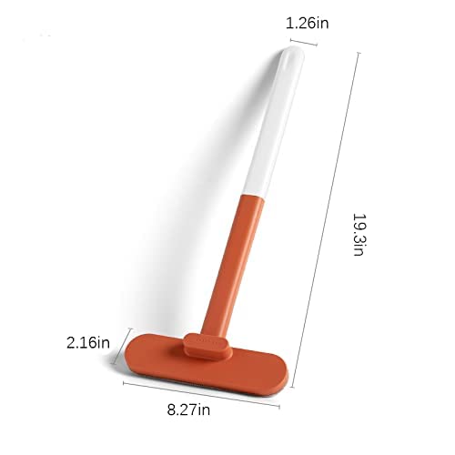 **Long Handle Window Screen Cleaning Brush - Mesh Screen Cleaner & Glass Washing Tool for Cars and Modern Windows - Perfect for Home, Office, and Vehicle Use (Orange)**