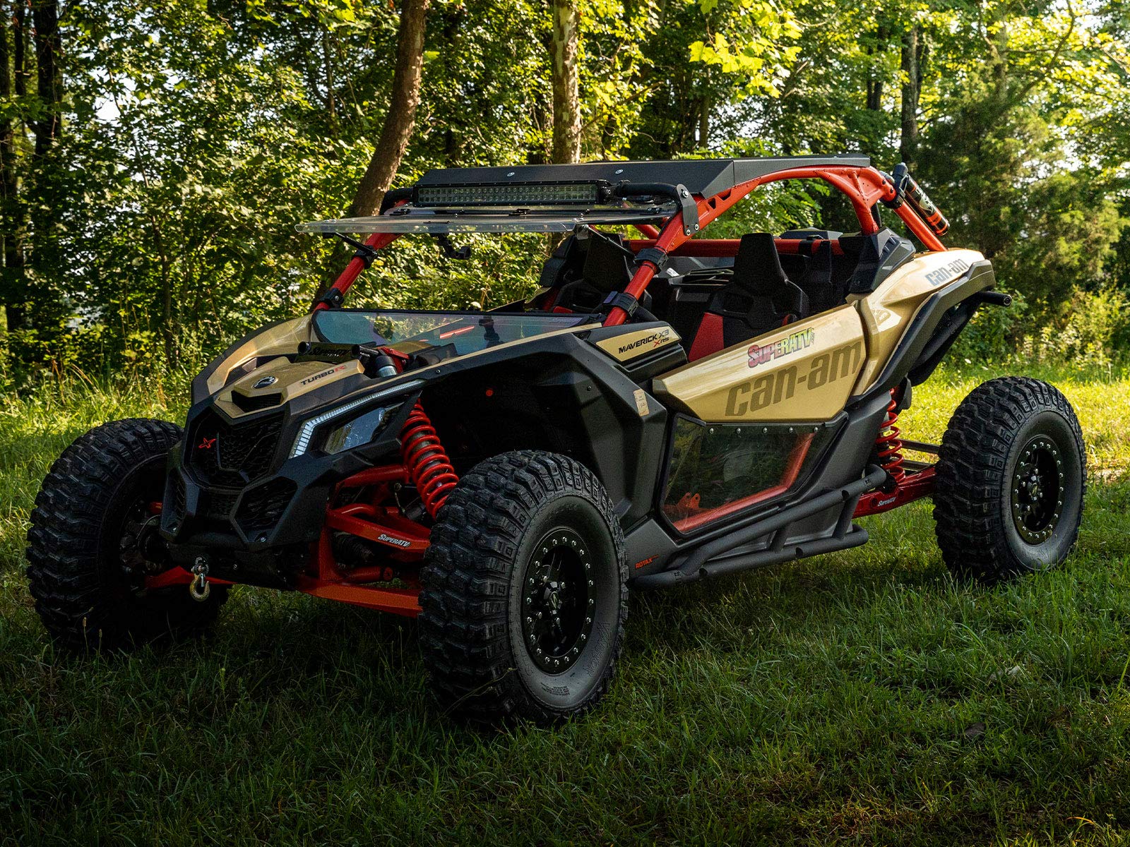SuperATV Clear Lower Doors for Can-Am Maverick X3 - 1/4