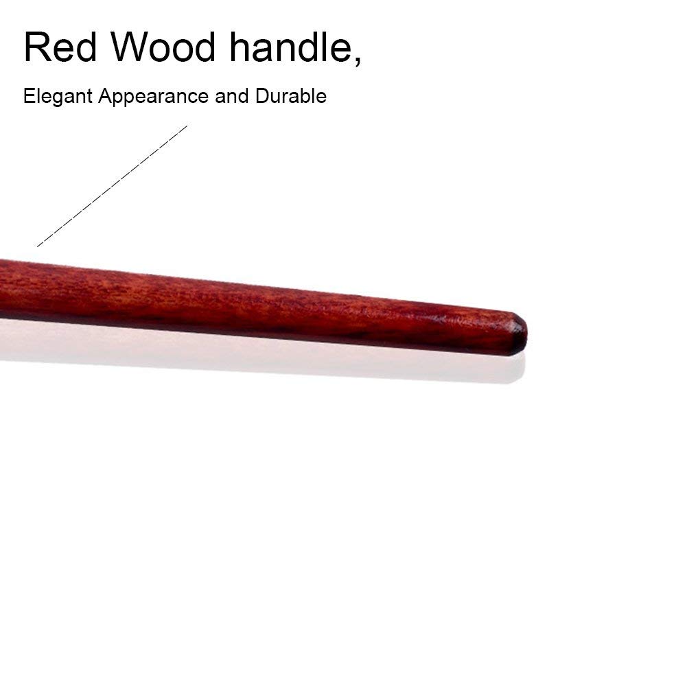 NAILWIND Professional Ombre Gradient Nail Brush with Red Wooden Handle - UV Gel Nail Art Design Builder Painting Pen for Acrylic & Gel Polish (1 Piece) - Perfect for Salon, Home Manicures & Nail Art Designs