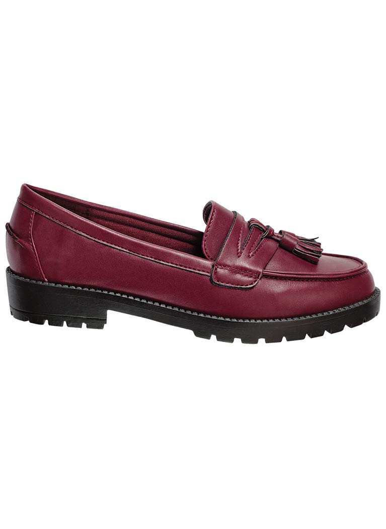 AngelSteps Women's Comfortable Rye Loafers - Classic Slip-On Dress Shoes for Work, Office & Formal Occasions