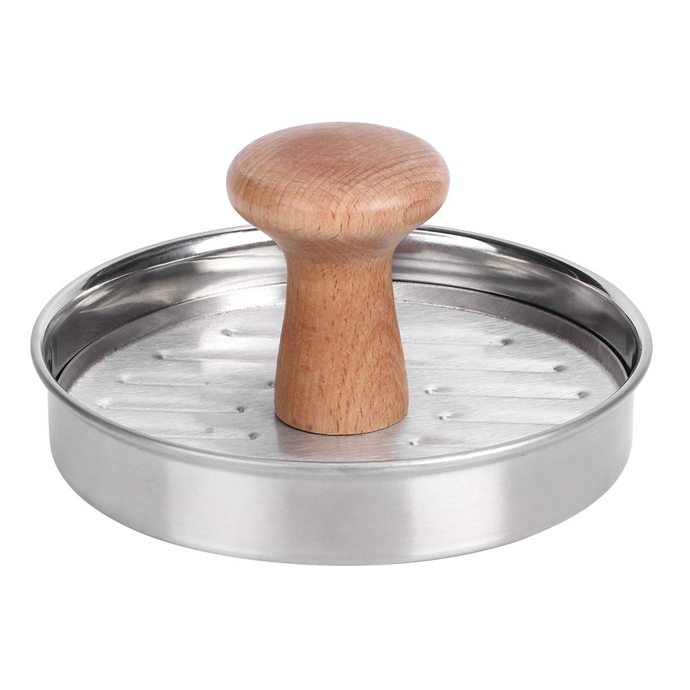 Premium Stainless Steel Hamburger Press - Non-Stick Patty Maker for Perfect Burgers | Kitchen Gadget for BBQ, Grilling & Home Cooking | Durable Burger Mold for Restaurants & Backyard Parties